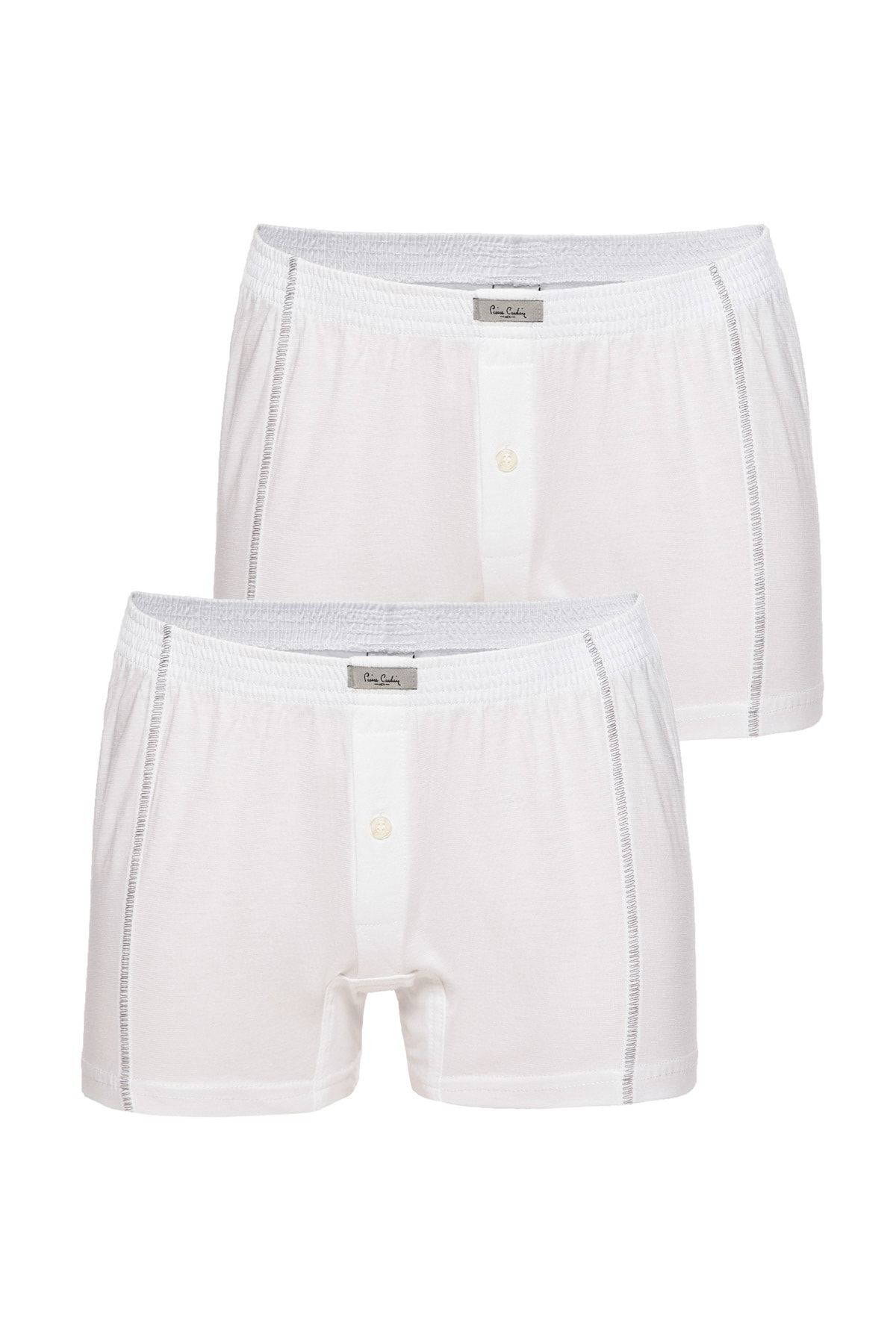 Pierre Cardin Beyaz Erkek Boxer I021SZ0IT.BXR.405-2'LI BXR.K21