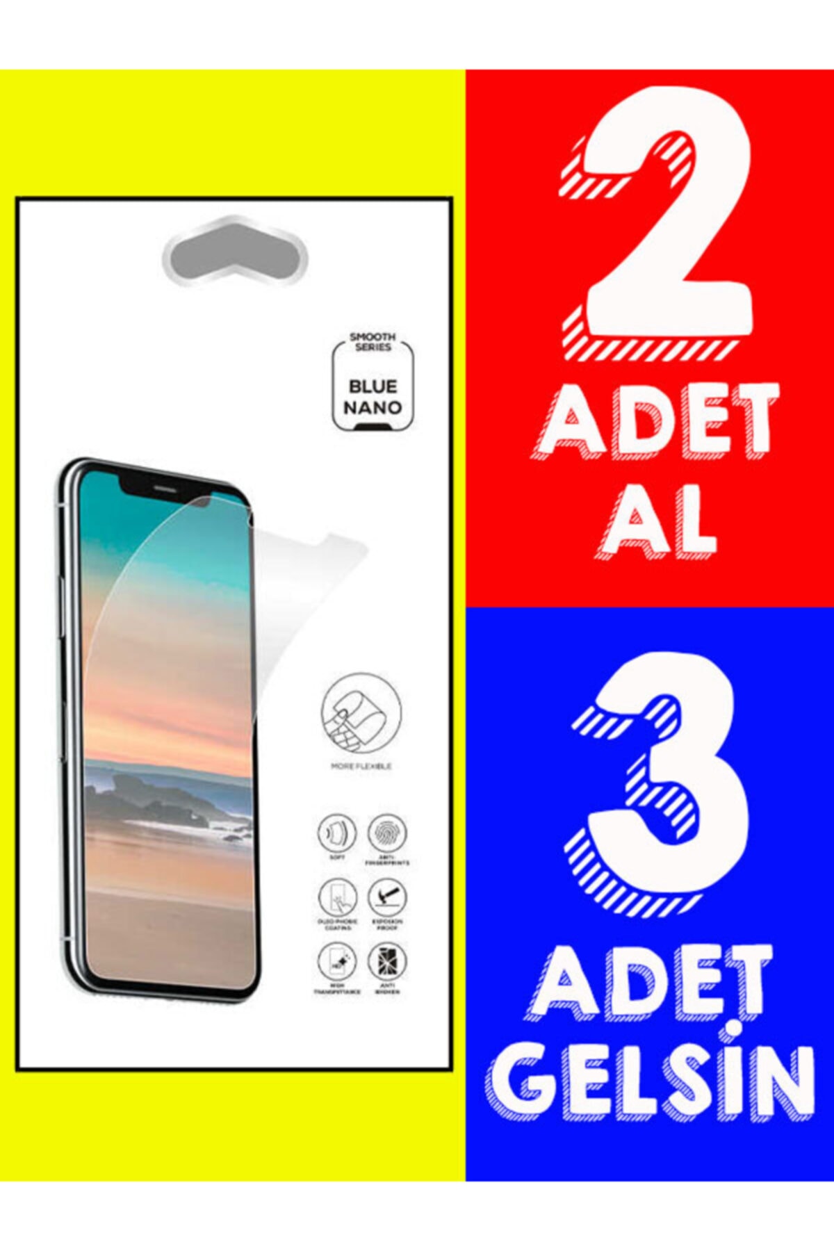 Xiaomi Redmi Note 8 Nano Glass Esnek Ekran Koruyucu Cam 9h + Popsocket