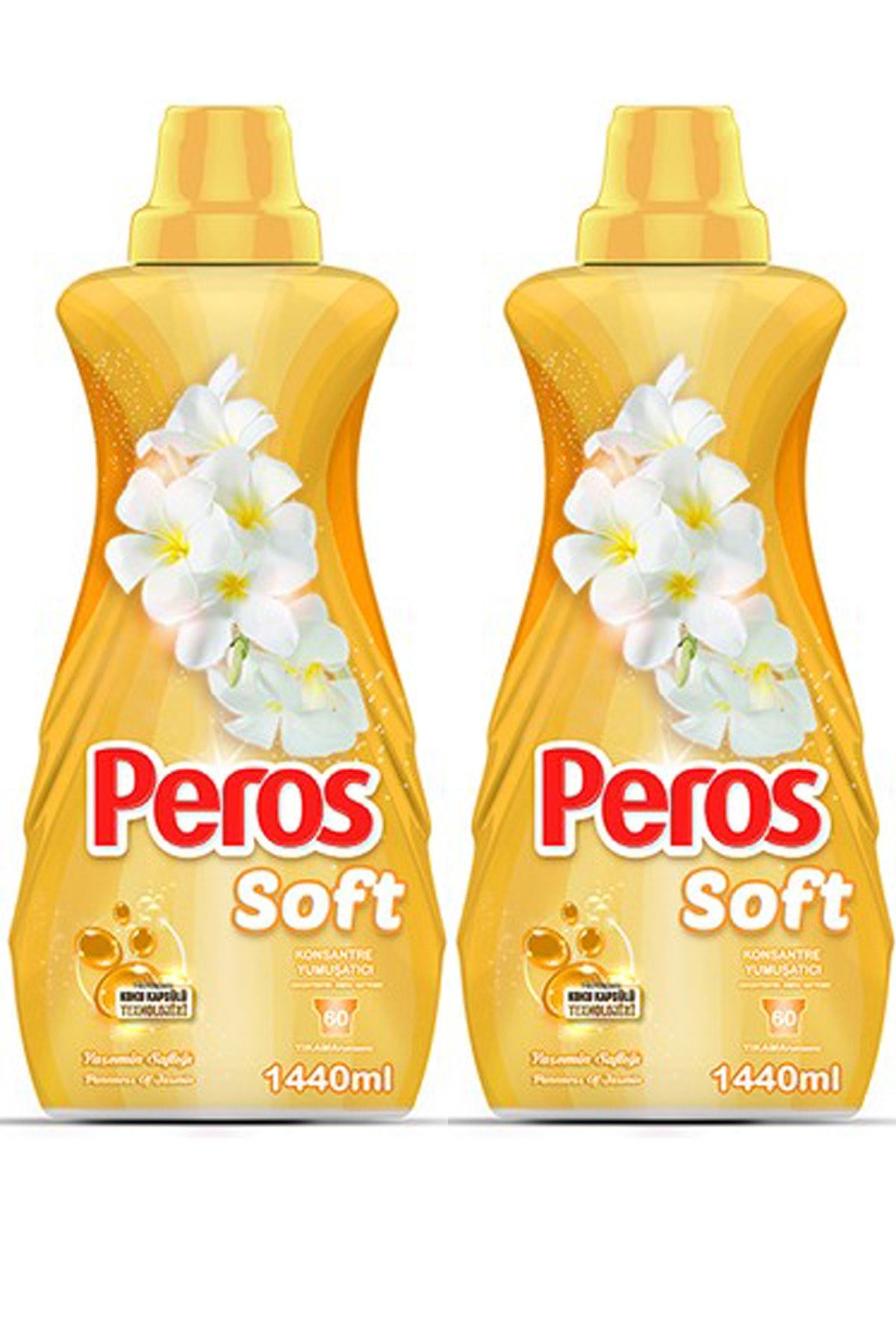 Peros Soft Konsantre Çamaşır Yumuşatıcısı Yasemin Saflı 2 Adet X 1440 Ml