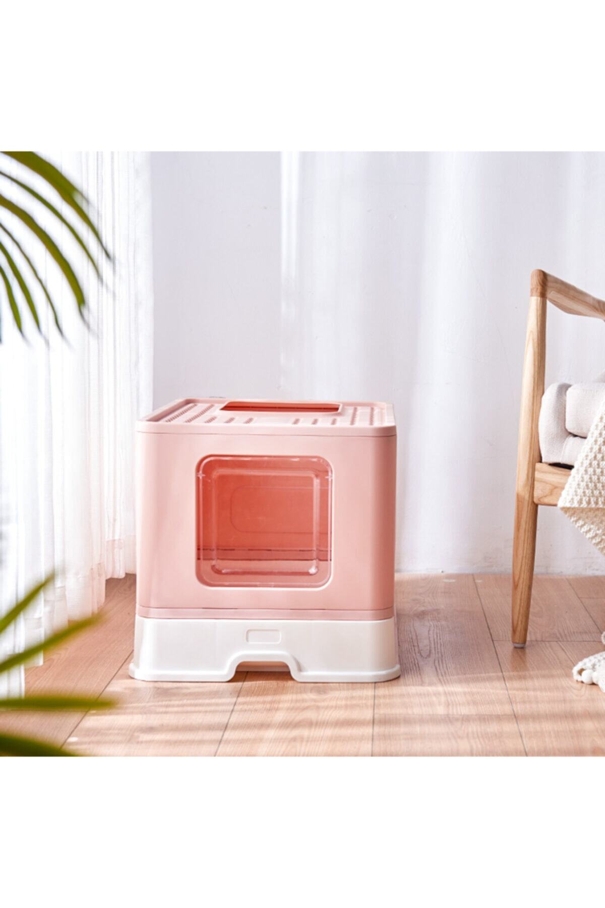 MİKOPET Elevator Lux Kedi Tuvaleti-pembe