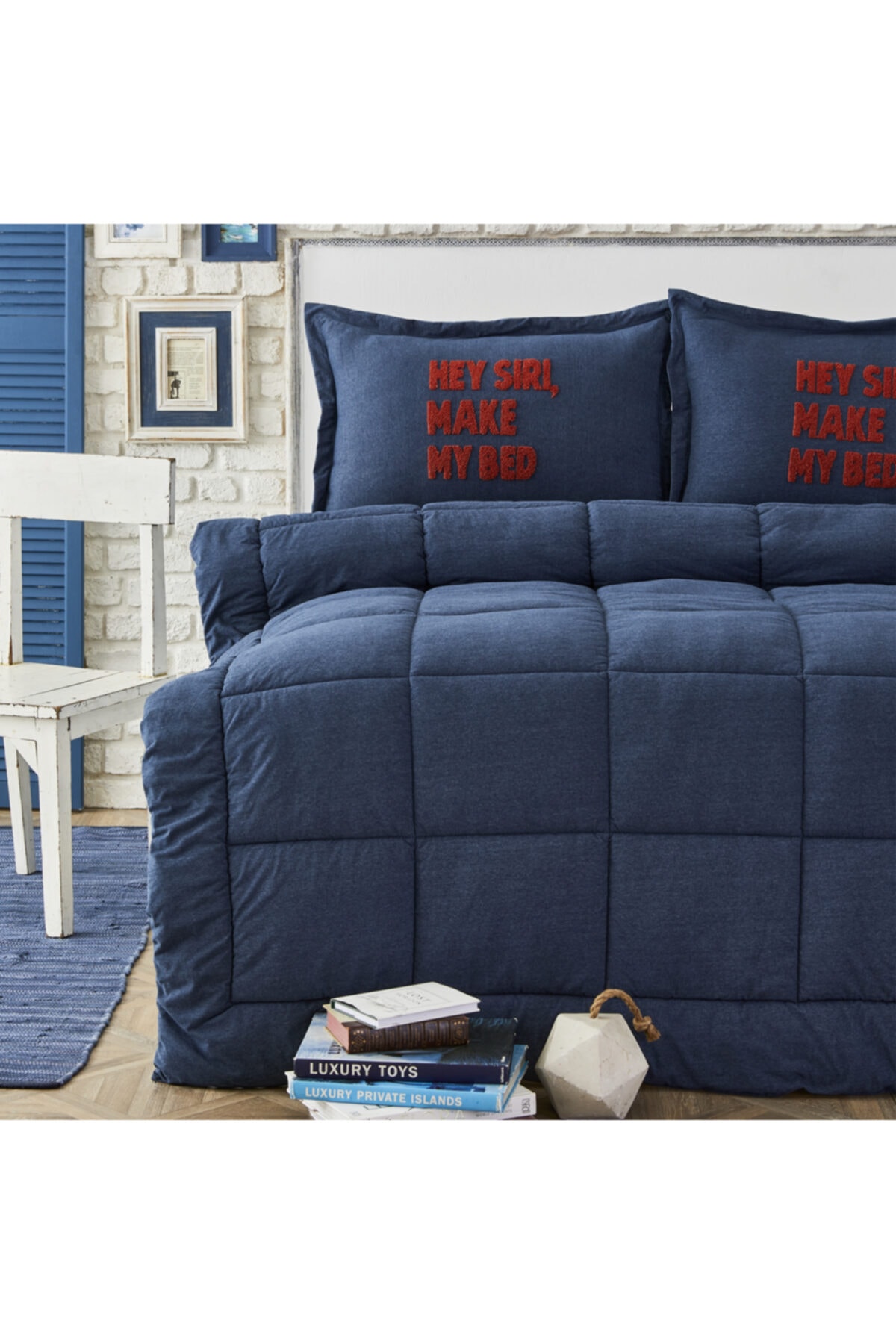 Karaca Home Softy Indigo Çift Kişilik Cotton Comfort Set