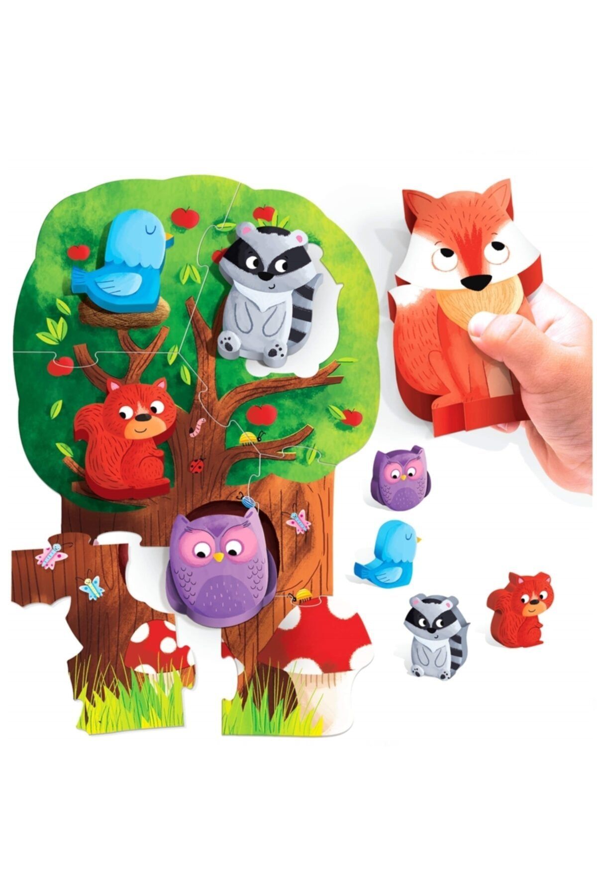Headu Yılın Ilk Fırsatları - Montessori Benim Ilk Yapbozum Orman - ™ Beyaz At®
