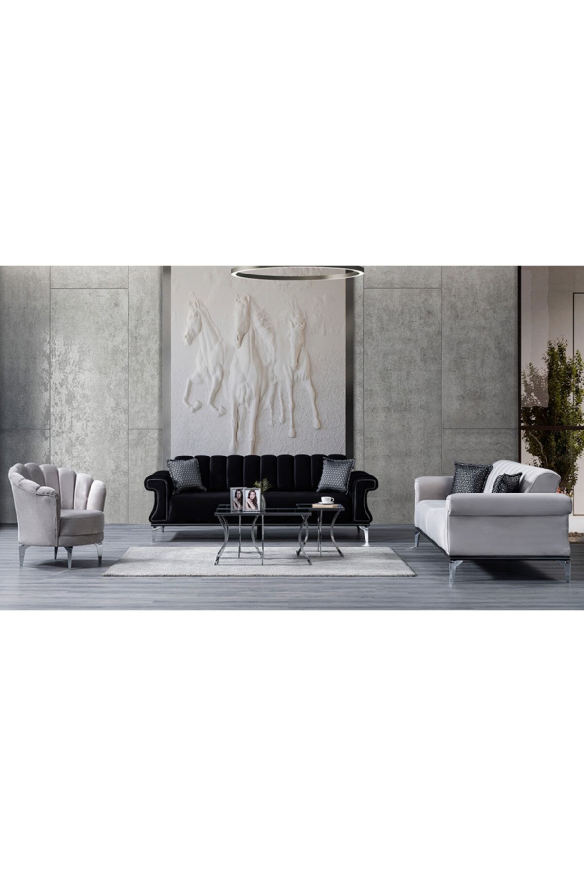 CaddeYıldız Holly Silver Salon Takımı
