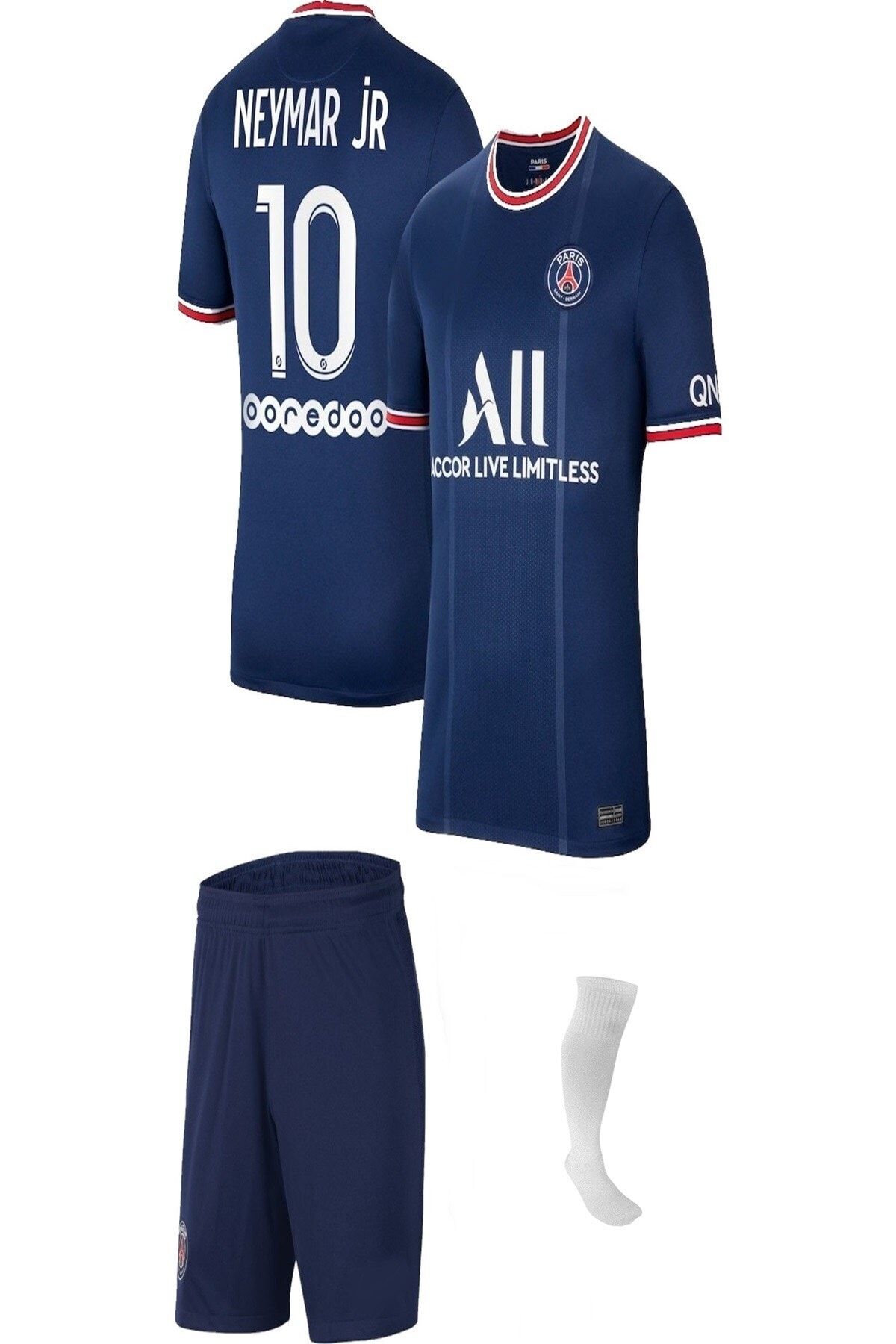 mugees Erkek Çocuk Forması Neymar Paris Saınt Germain Tozluk Lacivert