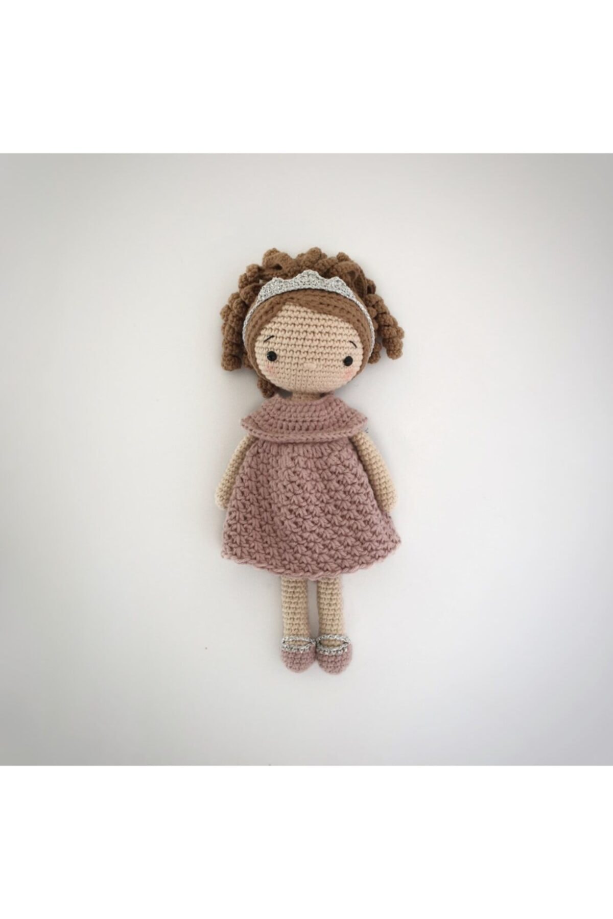 Fiyonka Prenses Kızı Bebek Organik Amigurumi Oyuncak
