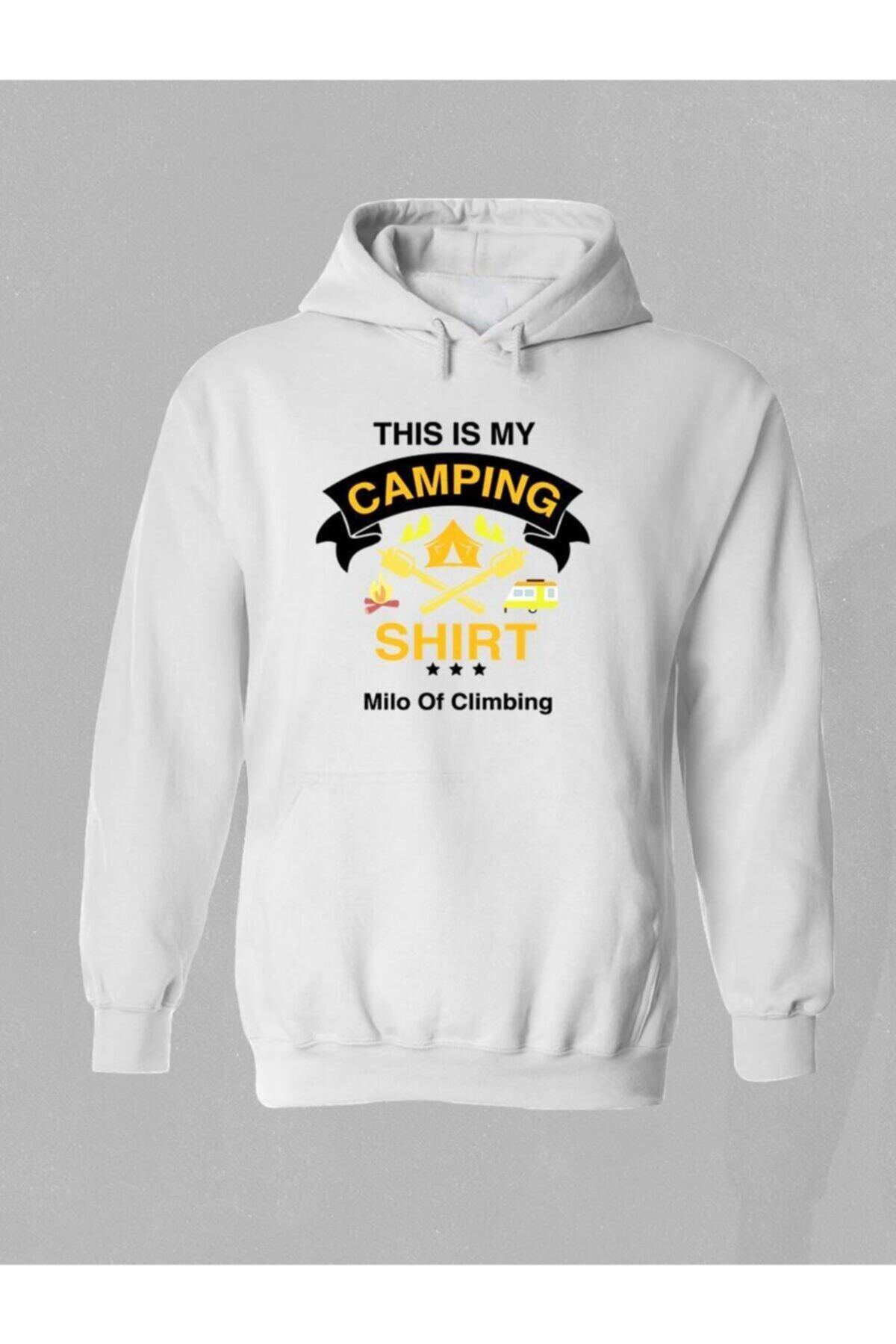 Milo Of Climbing Bath Kamp Temalı Baskılı Kapşonlu Hoodie - W