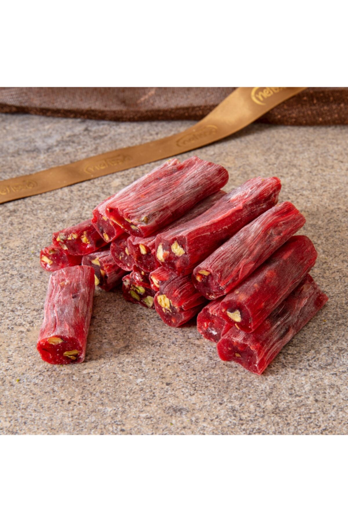 NEFİSSO Fitil Narlı Fıstıklı Lokum - 500 Gr