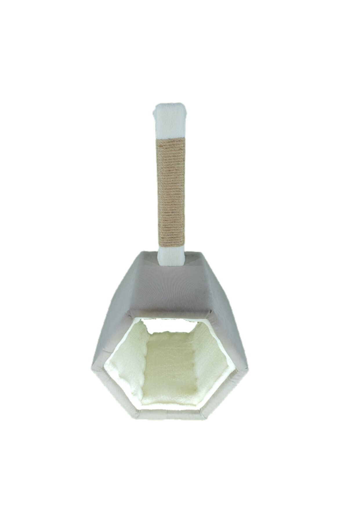 BOTAR Hexagon Kedi Evi Tırmalama Tahtası - Açık Kahverengi