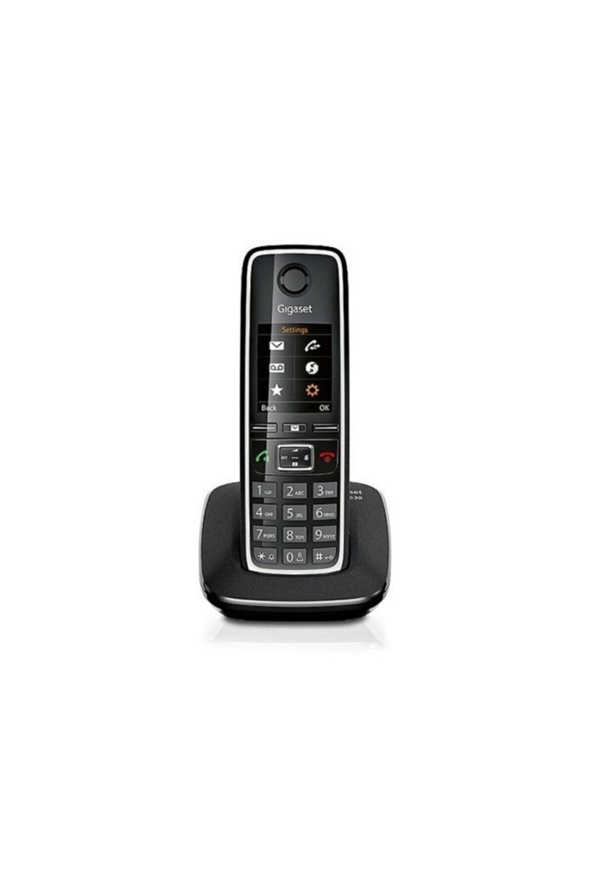 GIGASET C530 Siyah Telsiz Dect Telefon Işıklı Ekran Telsiz Telefon