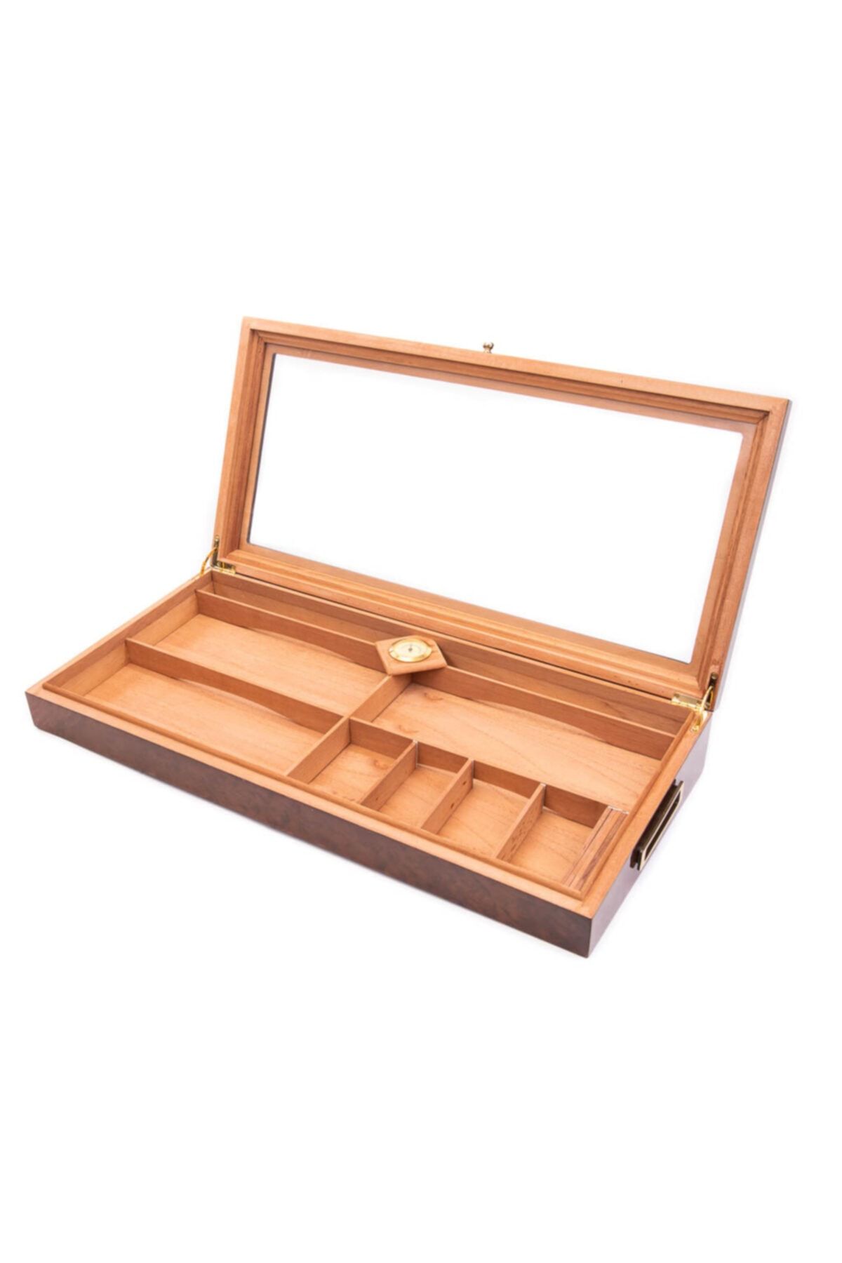 Falco Humidor Koyu Kahve Puro Kutusu