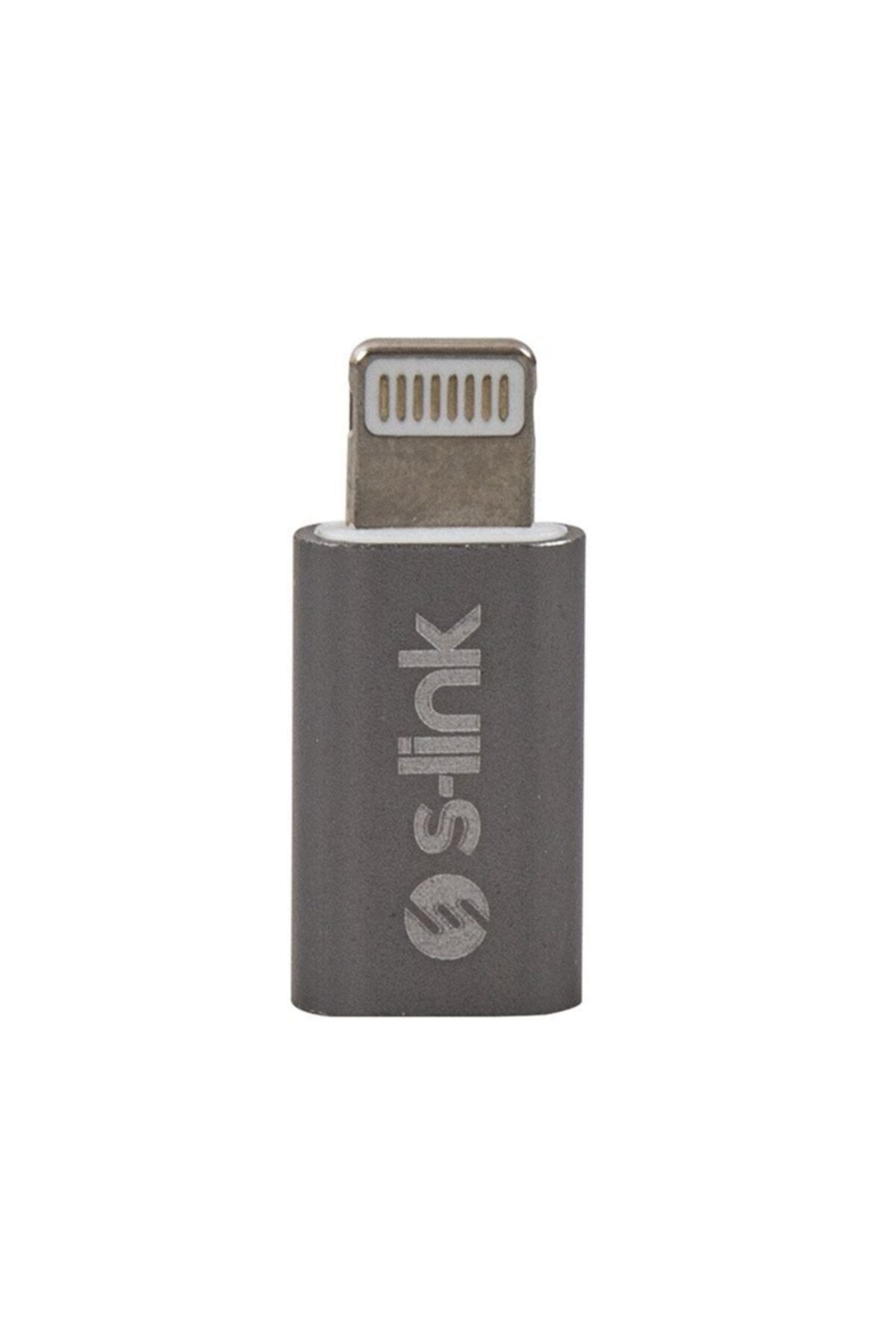 SLINK Sl-ta20m Gümüş Metal Gövde Microuusb 5pin F To Lightning M Çevirici