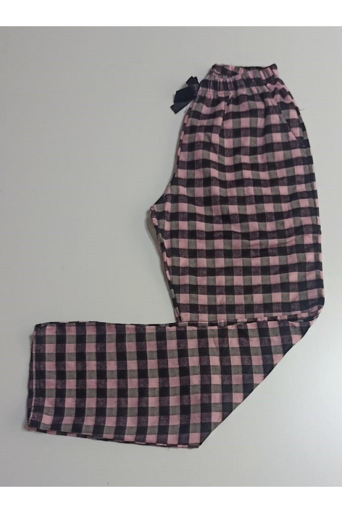 sellim - Kaşmir Kumaş , 2 Cepli , Pantolon Kalıp , Ekose Pijama Altı
