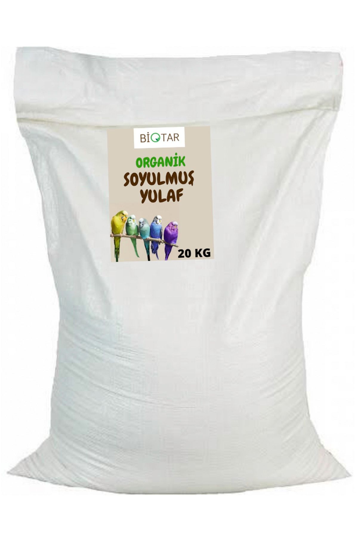 BİOTAR Organik Tarım Ürünleri Organik Soyulmuş Yulaf Içi 20 Kg