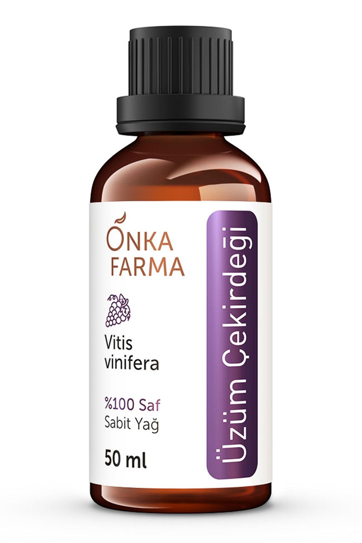 OnkaFarma Onka Farma %100 Saf Üzüm Çekirdeği Yağı 50 ml - Soğuk Sıkım