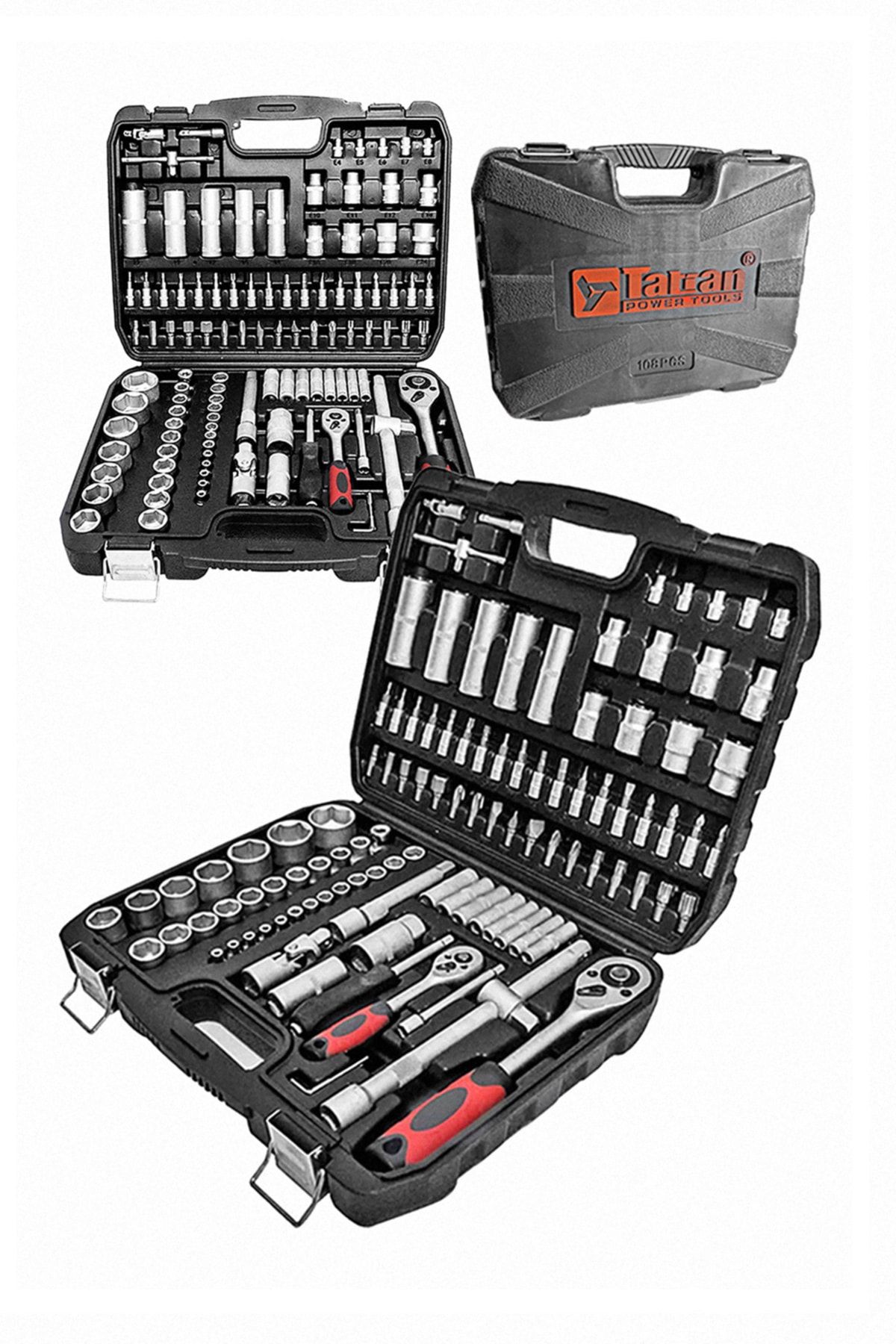 Craftex Tatran Profesyonel Yüksek Kalite Pro 108 Parça Lokma Takımı 1/2 1/4 Alyan Seti 108prc)