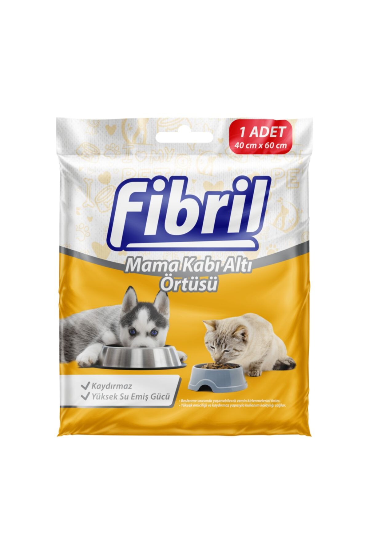 Fibril Kedi Ve Köpek Mama Kabı Altı Örtüsü 1 Parça X 24 Lü Paket