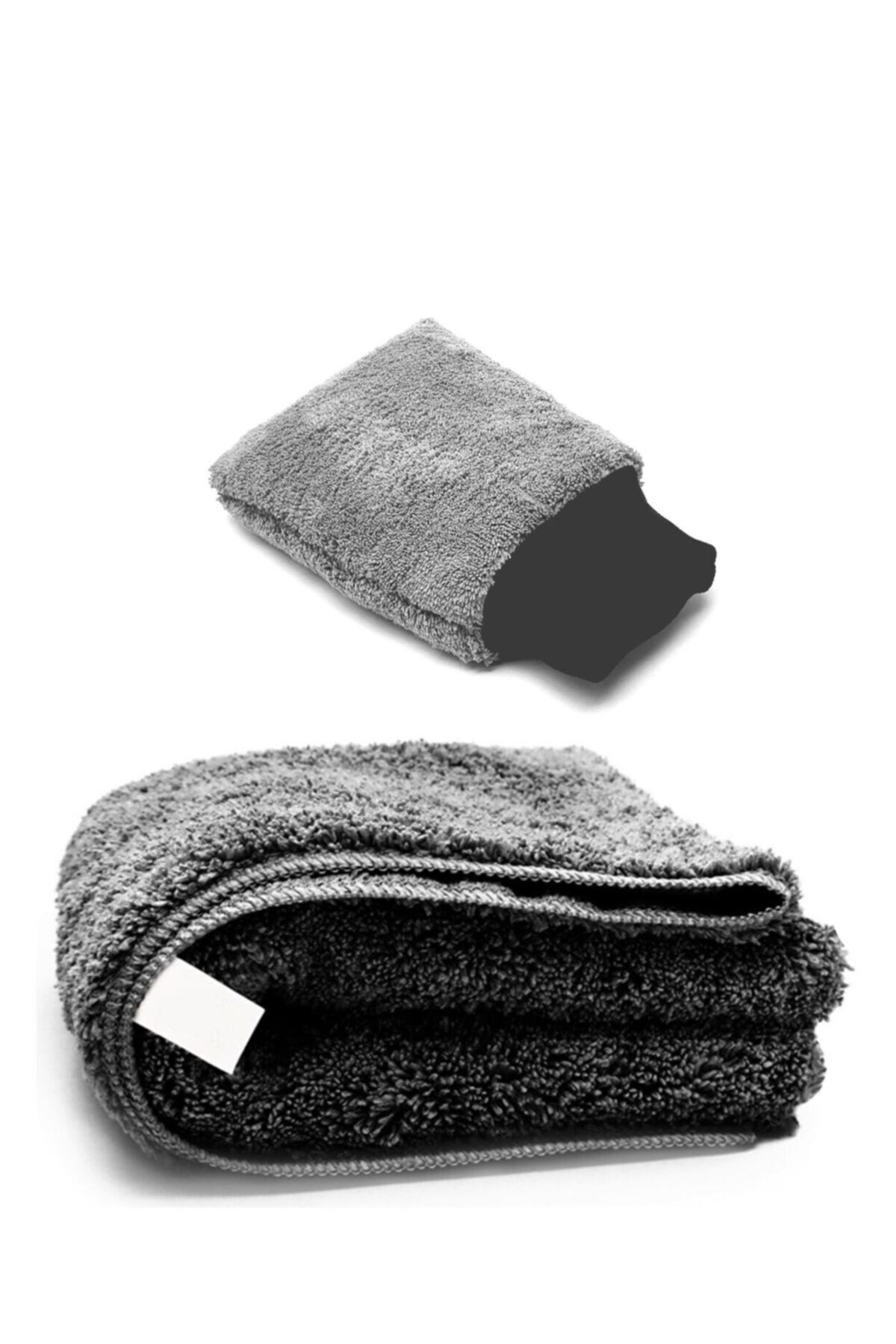 Vizyon Park Mıcrofıber Gray Set-ultra Kalın Süper Emici Kurulama Bezi 50x70cm 440 Gsm-cila Eldiveni