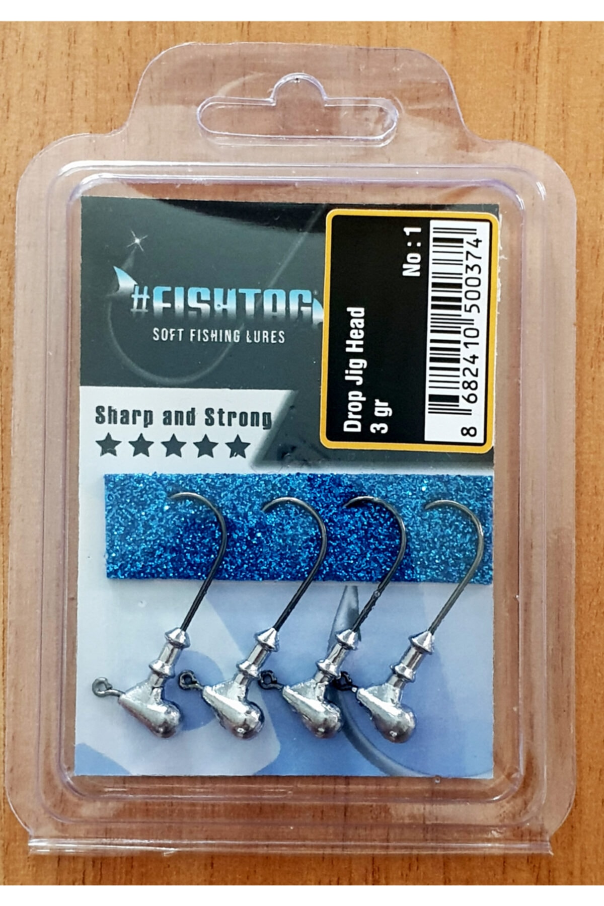 Fishtag Damla Zoka Jig Head 3gr Karides Aksiyonlu 4 Adet Jighead