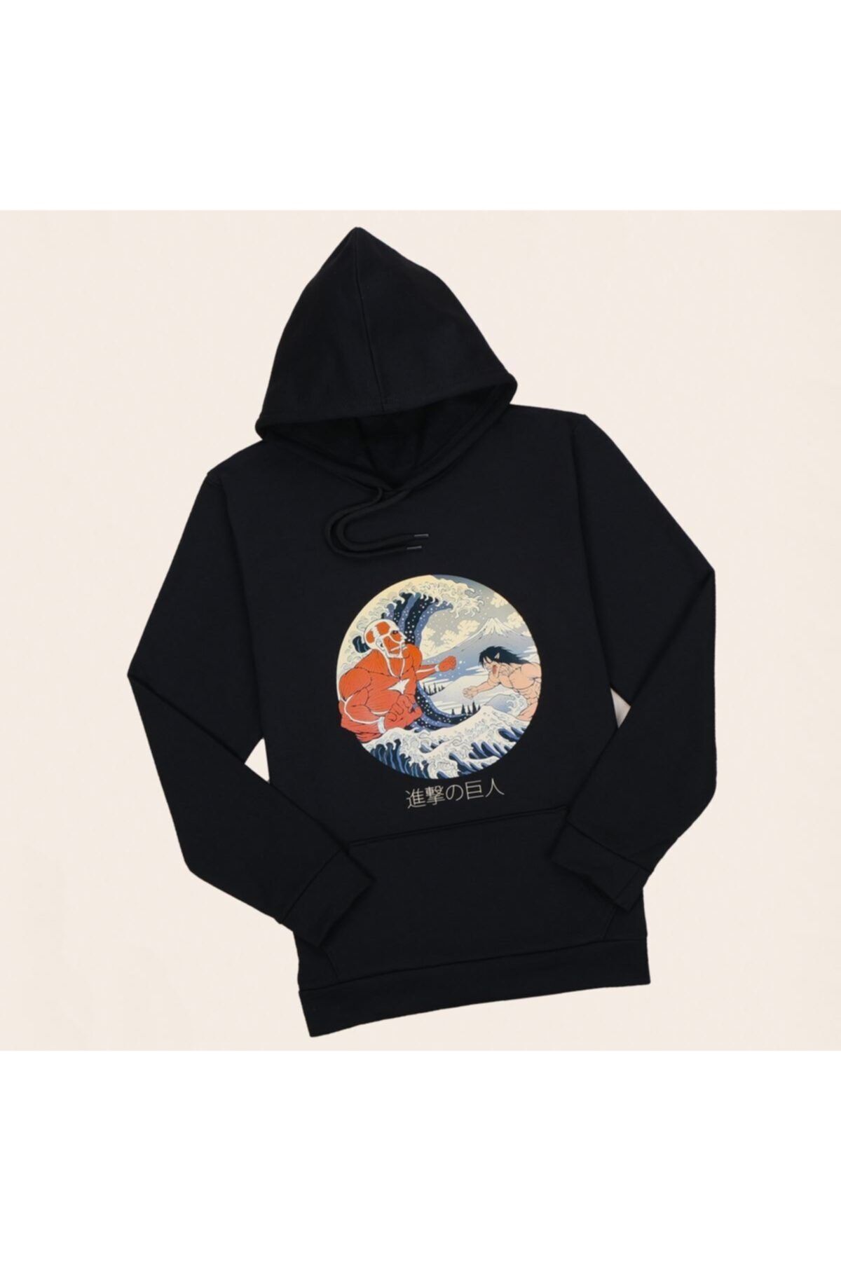 uyguntarz Kapşonlu Siyah Titan Sweat