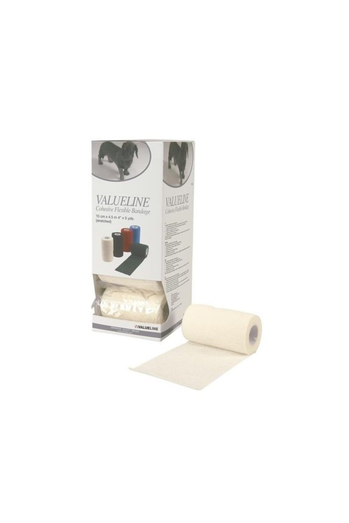 Kruuse Flexible Bandaj 10 X 450 Cm. Beyaz. 10'lu Paket