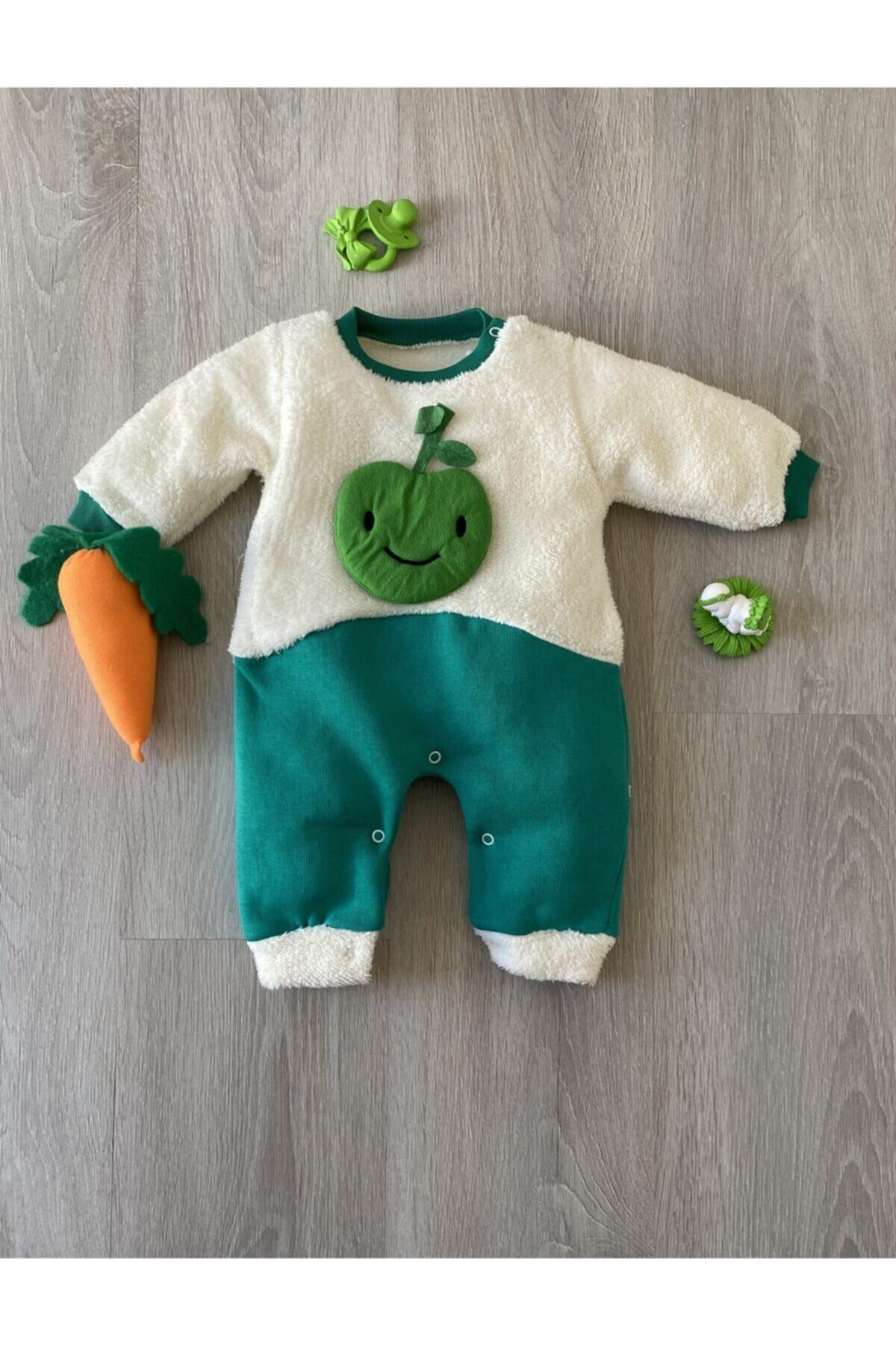 Cocomell Peluş Elmalı Bebek Tulumu