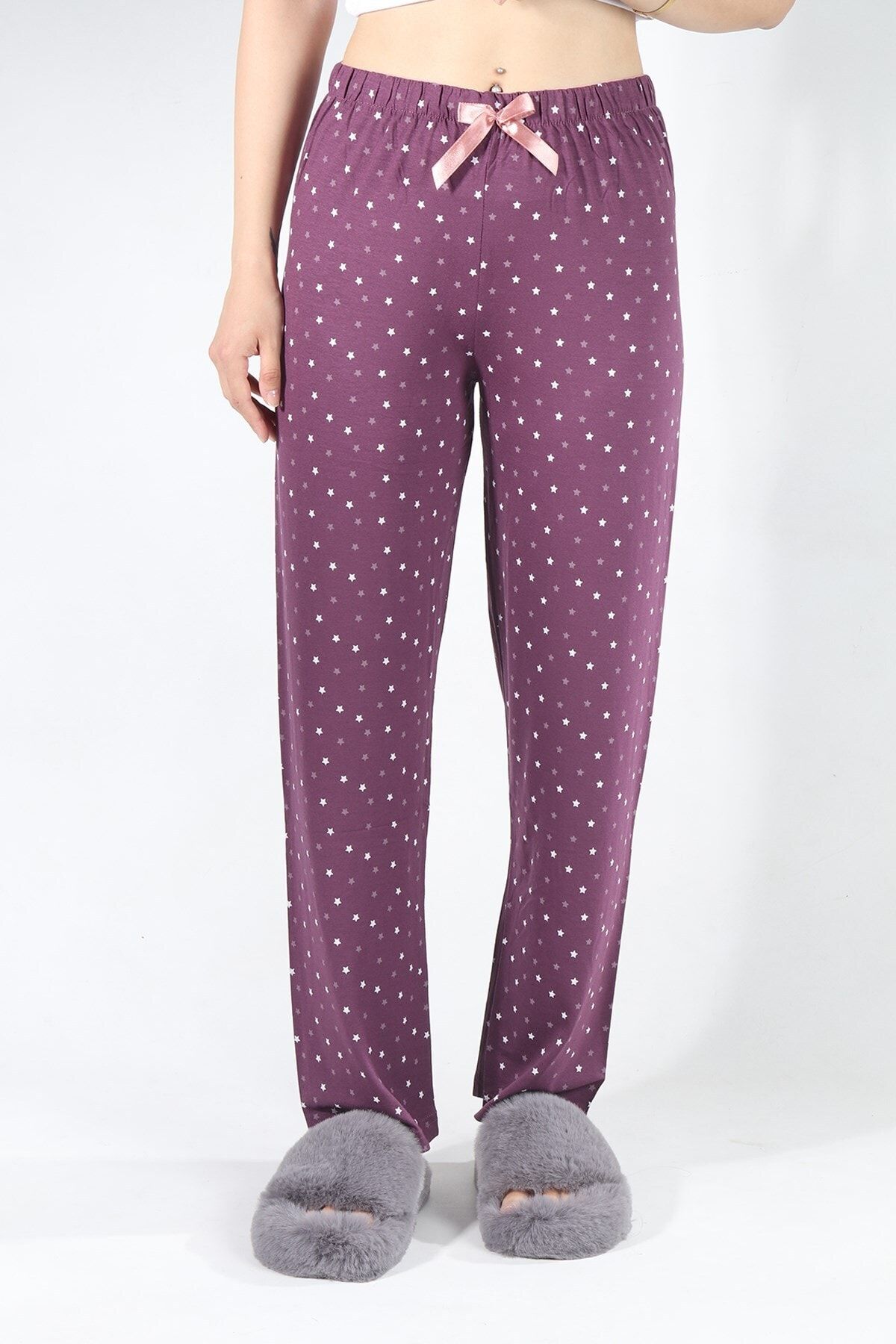 CURCUNA Galaksi Kadın Pijama Altı Mor