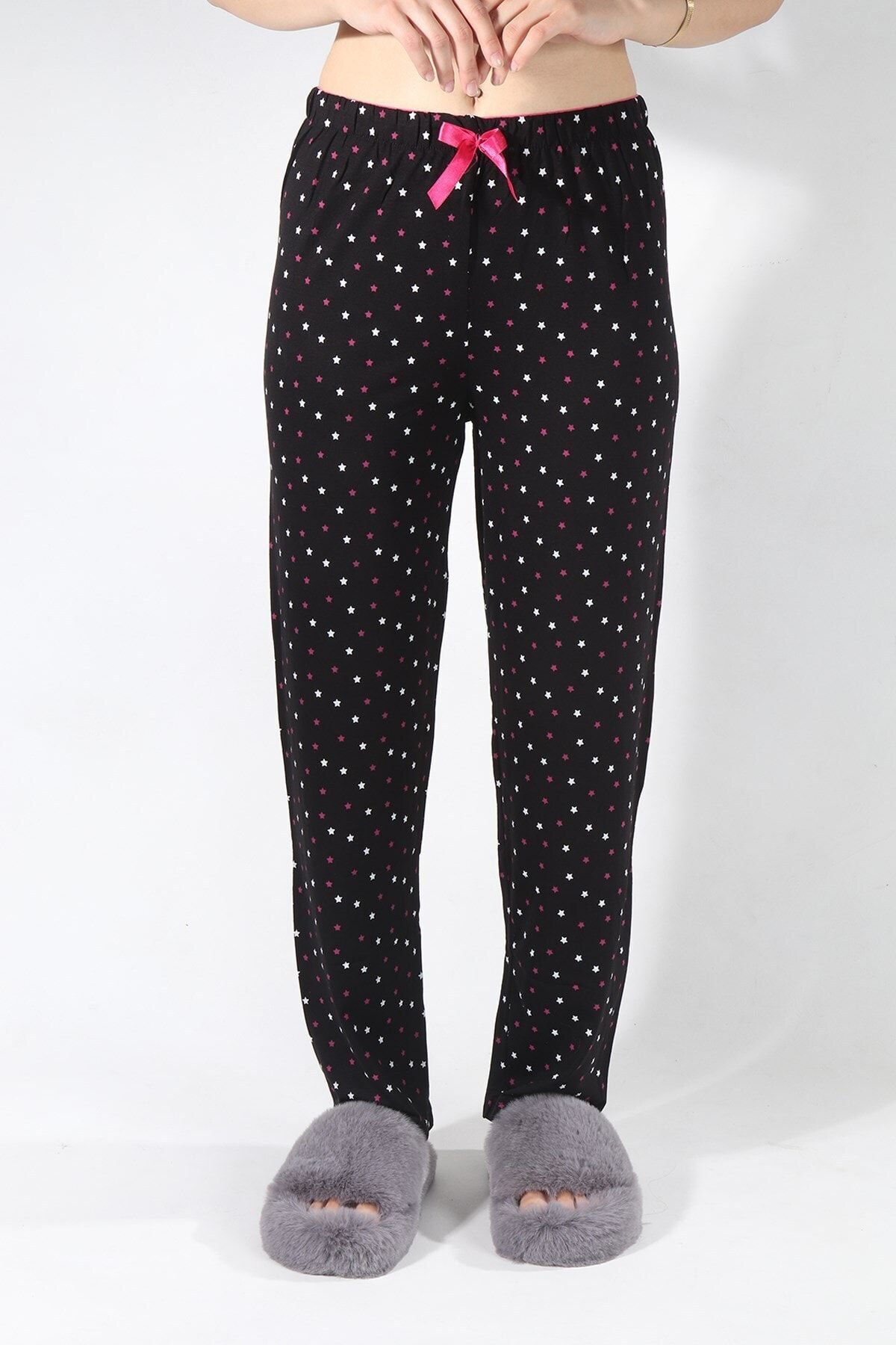 CURCUNA Galaksi Kadın Pijama Altı Siyah