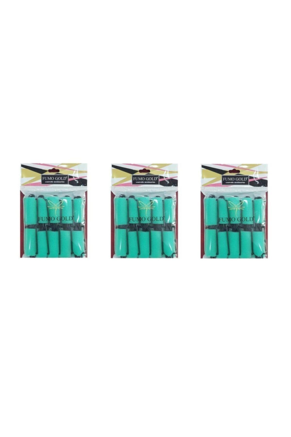 FUMO Sünger Bigudi Yeşil 10lu X 3 Paket