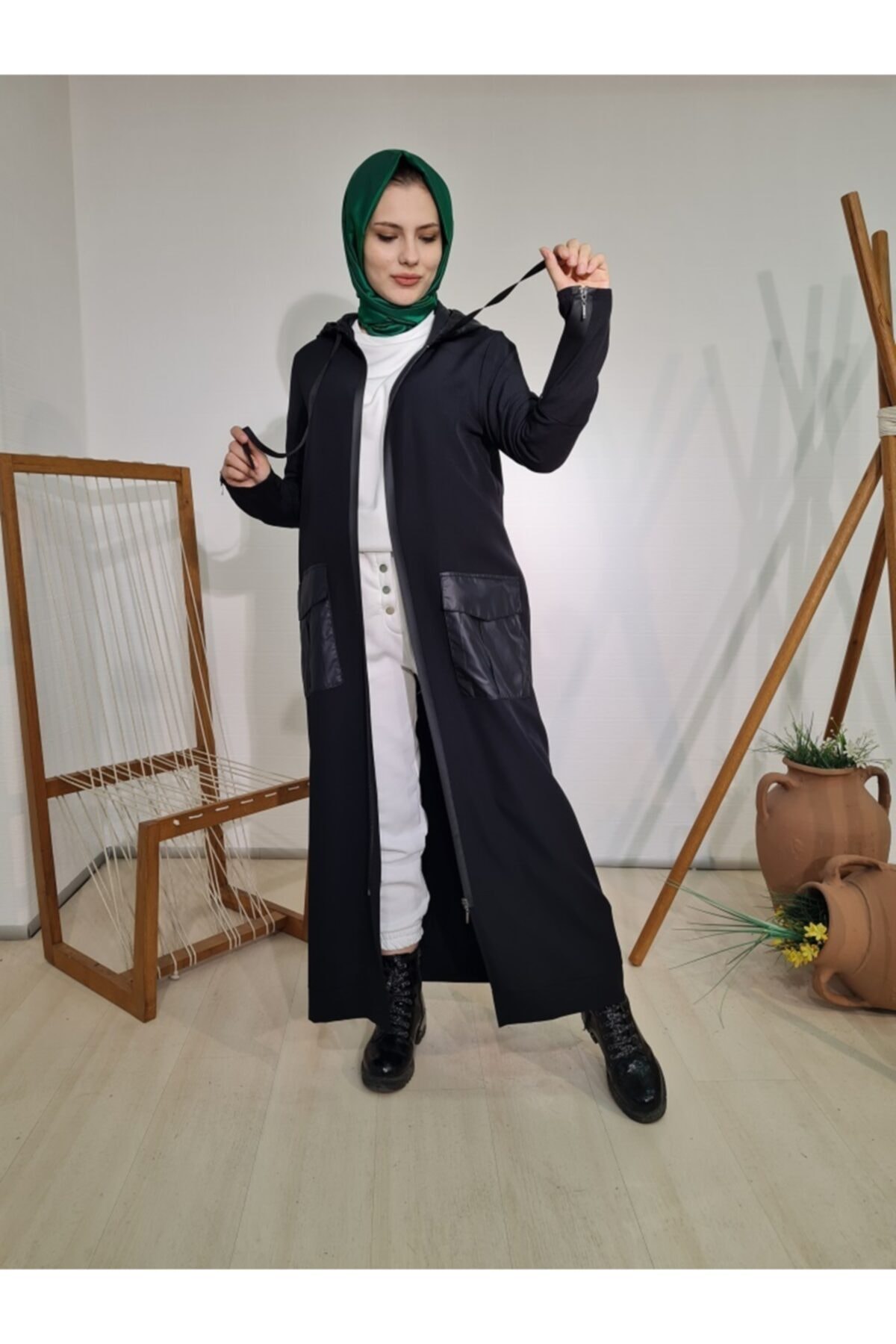 Qimene Kadın Ince Pardesü