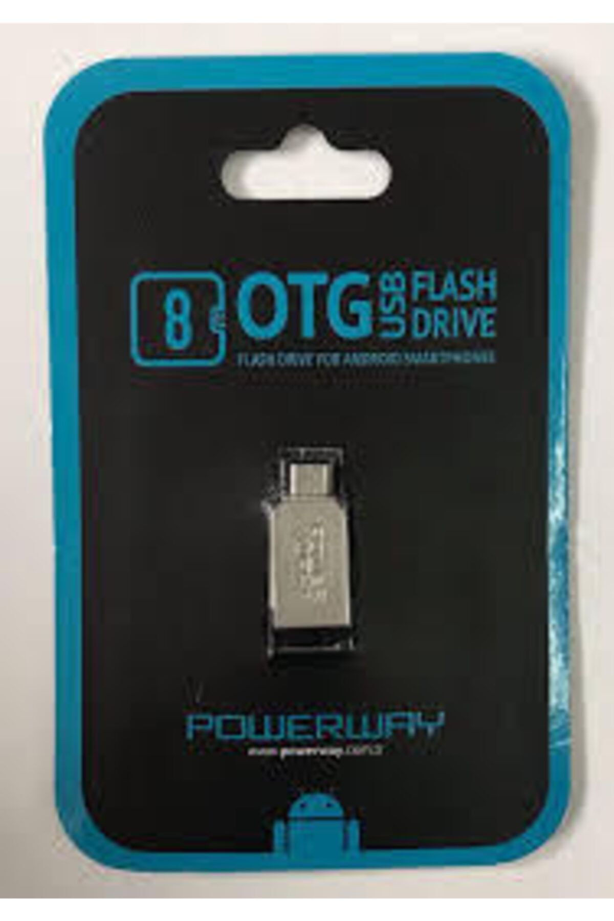 ELECTROZEN Powerway 8 Gb Micro Metal Usb Otb Flash Bellek Anahtarlıklı Taşınabilir