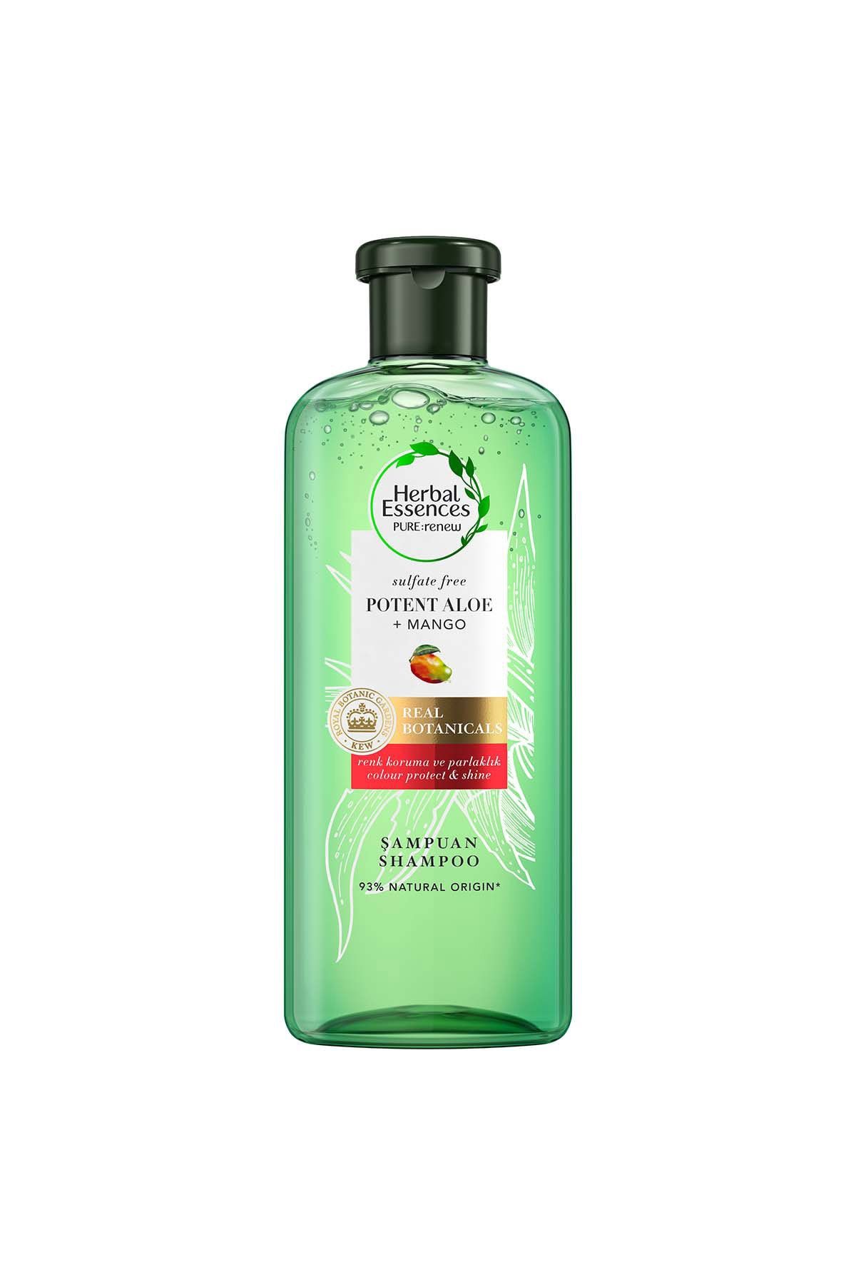 Herbal Essences Sülfatsız Renk Koruma ve Nem Aloe + Mango  Şampuan 380 ml