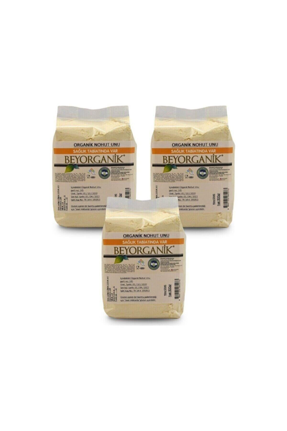 BEYORGANİK Organik Nohut Unu 3 X 500 Gr