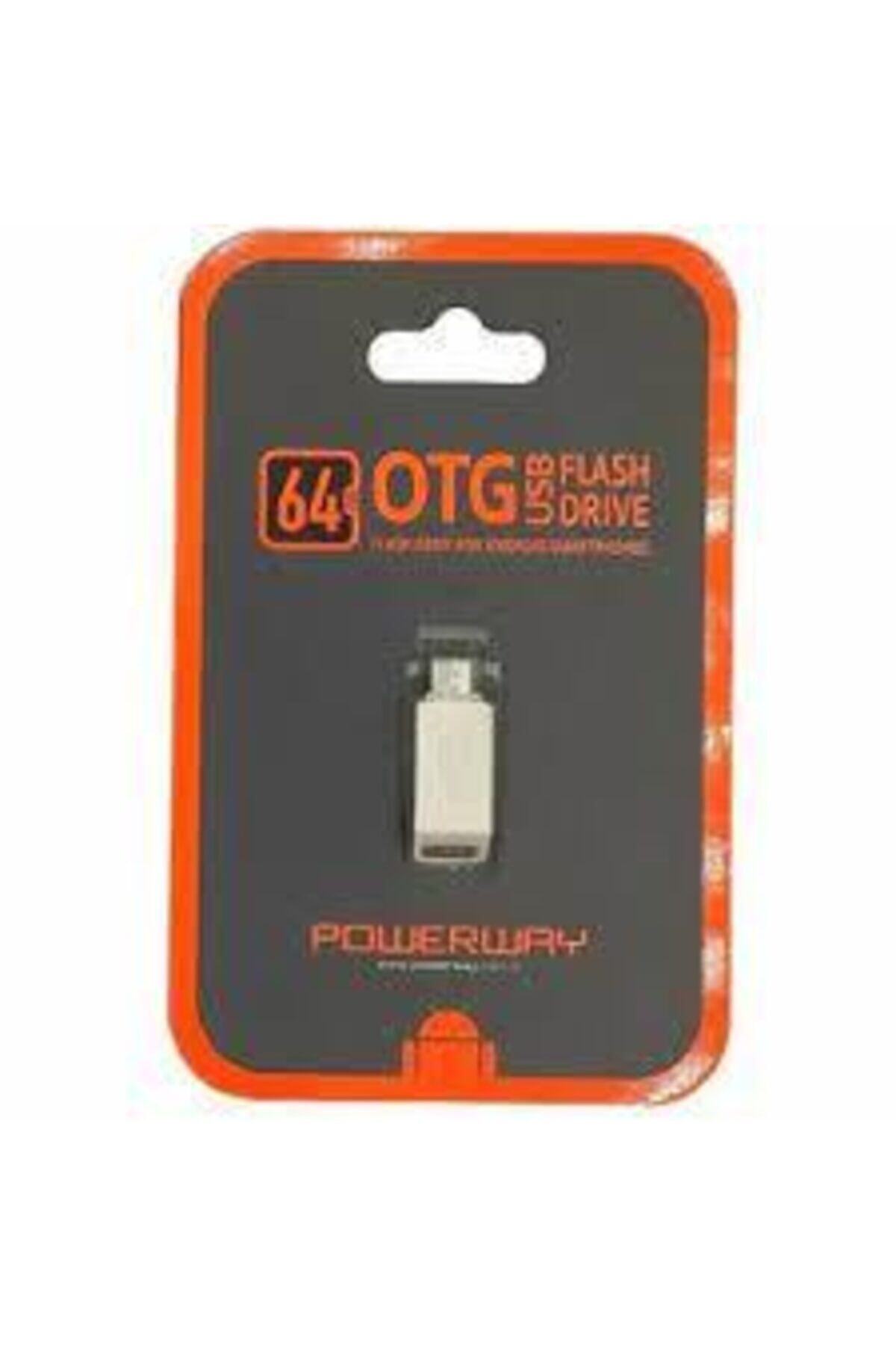 POWERWAY 64 Gb Otg Micro Flash Bellek
