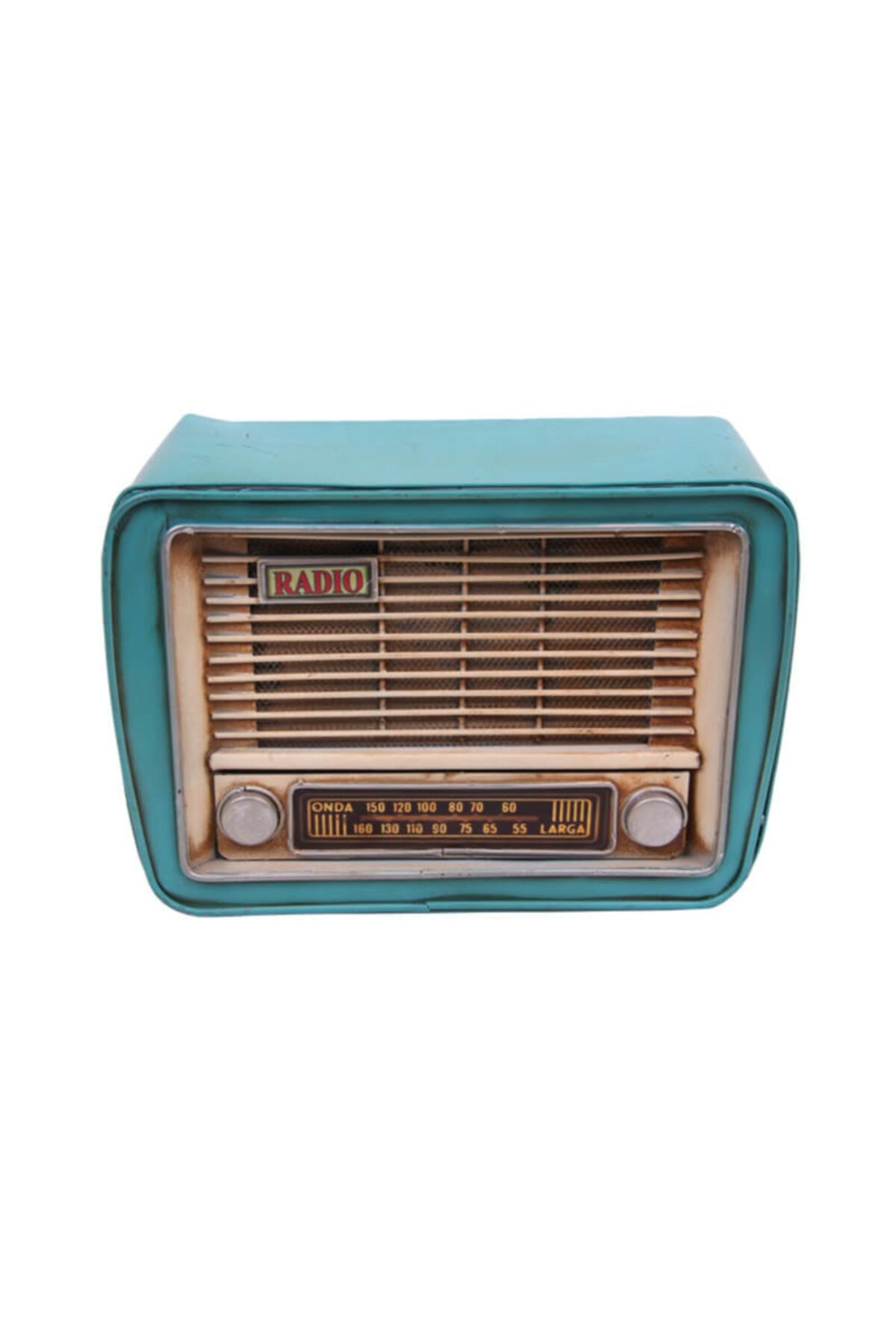 SoAndSo Dekoratif Metal Radyo Kumbara