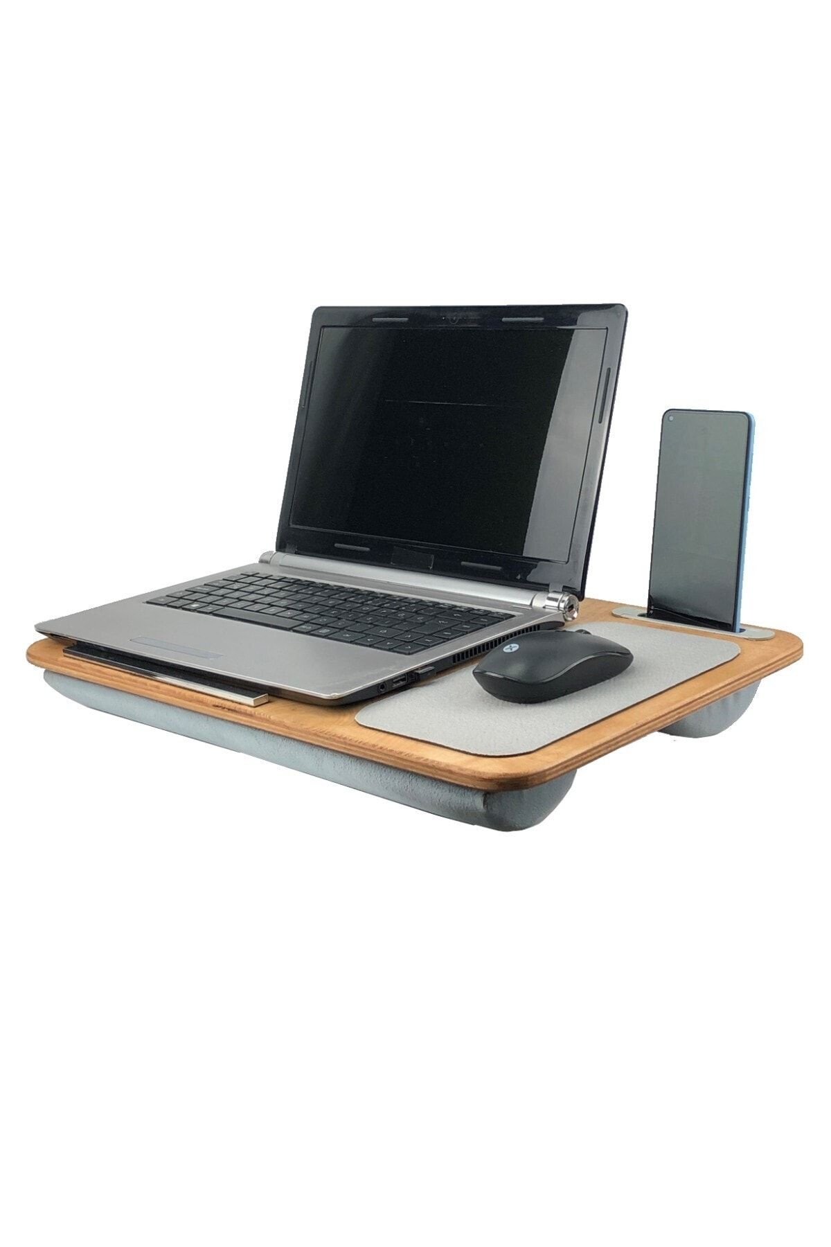 Aldecom Portatif Taşınabilir Minderli Laptop Sehpası Yatak Ve Ofis Çalışmak Için Kucak Notebook Sehpası Masa