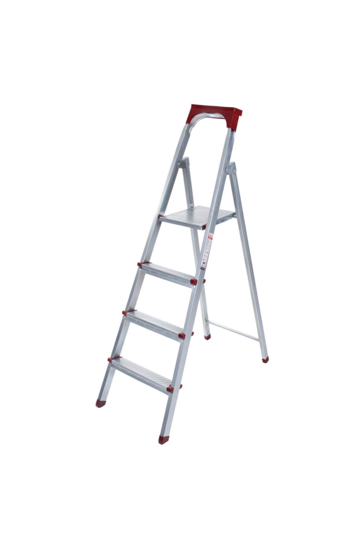 Kanat Elips Galvanizli Katlanabilir Çok Amaçlı Profil Merdiven 3+1 Basamak