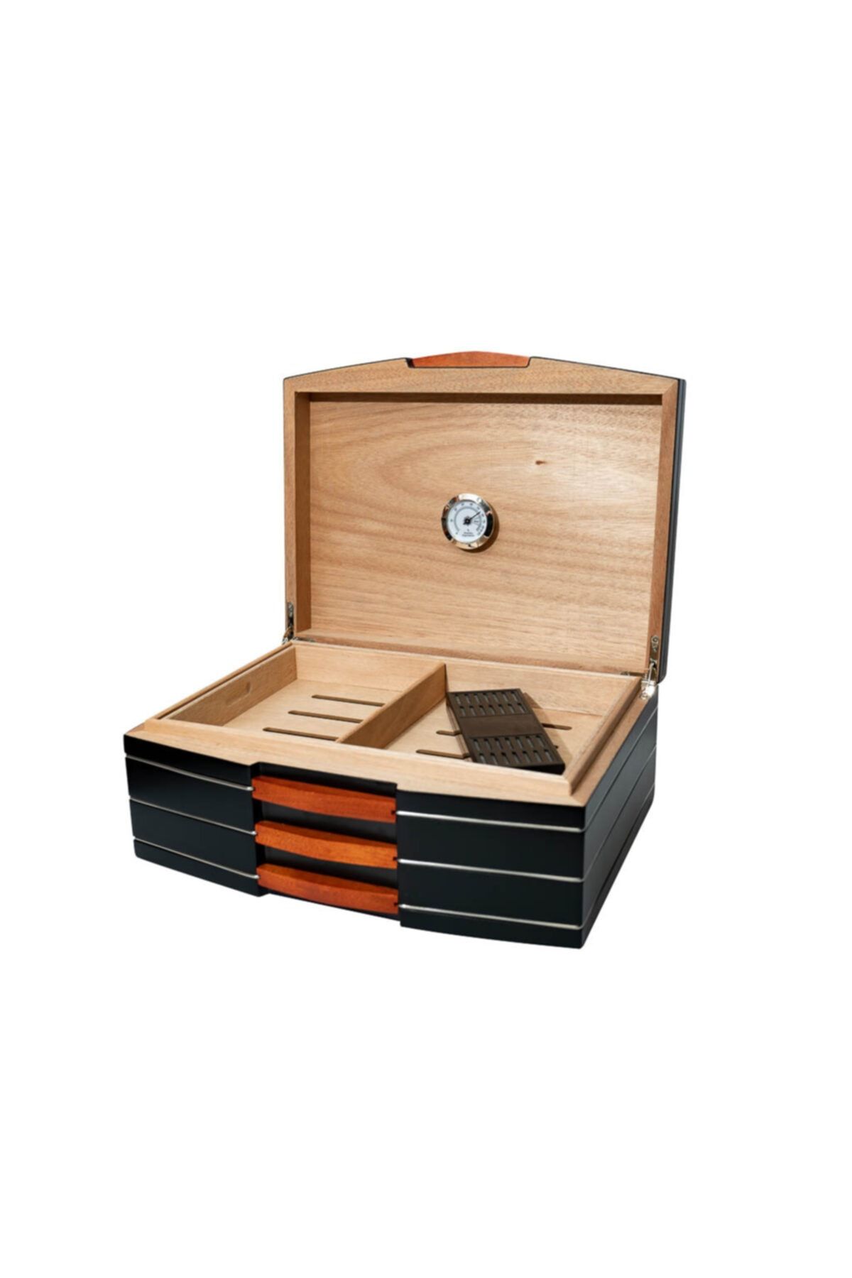 Hauser Siyah Humidor Puro Kutusu