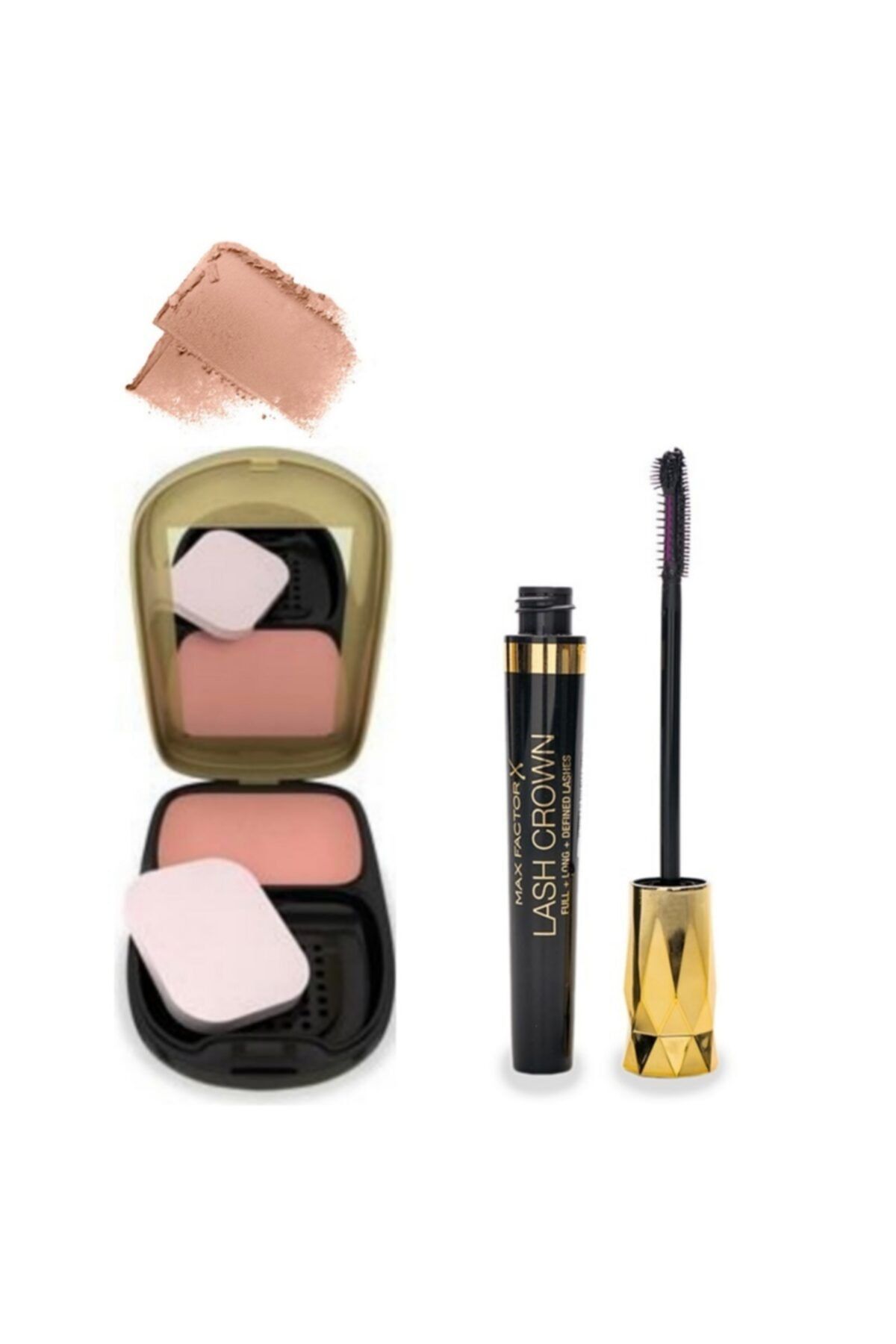 Max Factor Facefinity Kompakt Pudra 07 Bronze -spf 15+lash Crown Maskara 01 Siyah 7.2ml
