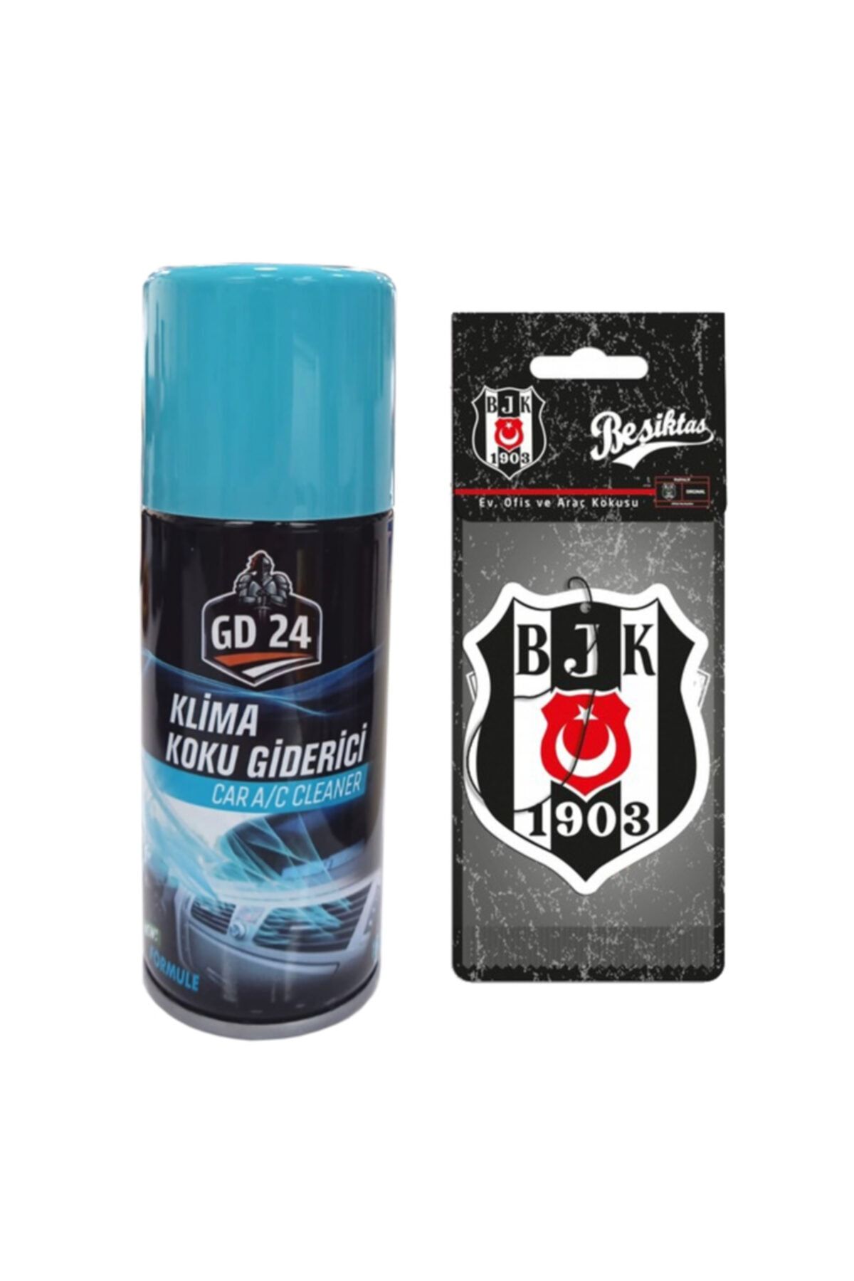 GD 24 Gd24 Araç Klima Bombası (okyanus) + Lisanslı Beşiktaş Taraftar Kokusu