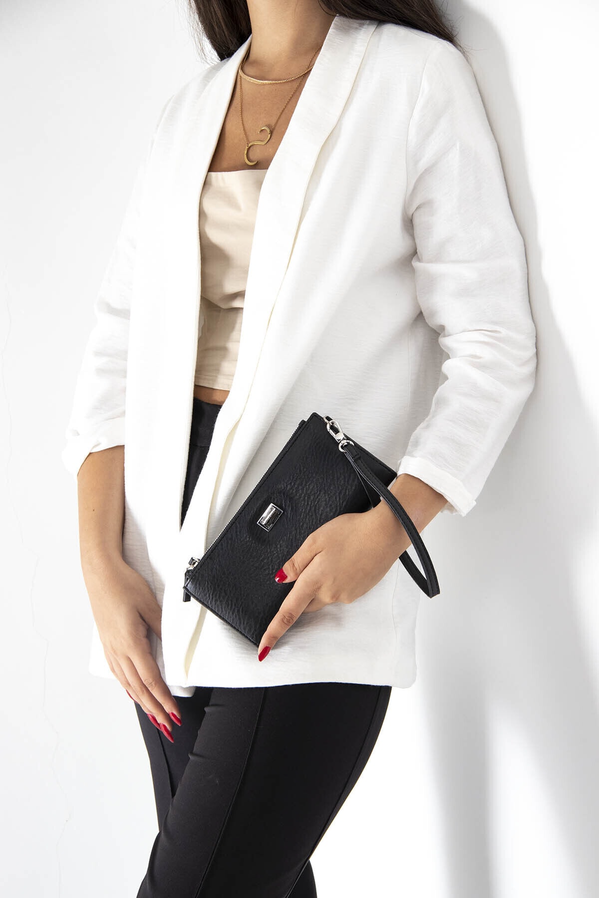 Silver Polo Sılver Polo Siyah Iki Bölmeli Kadın Cüzdan & Kartlık Sp1046