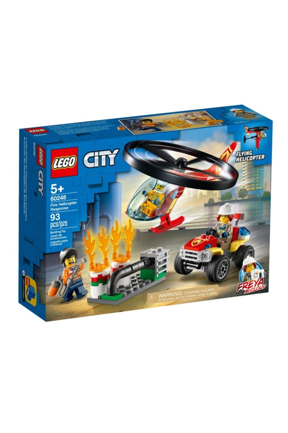 MGS OYUNCAK 60248 Lego® City Itfaiye Helikopteri Müdahalesi / 93 Parça / +5 Yaş
