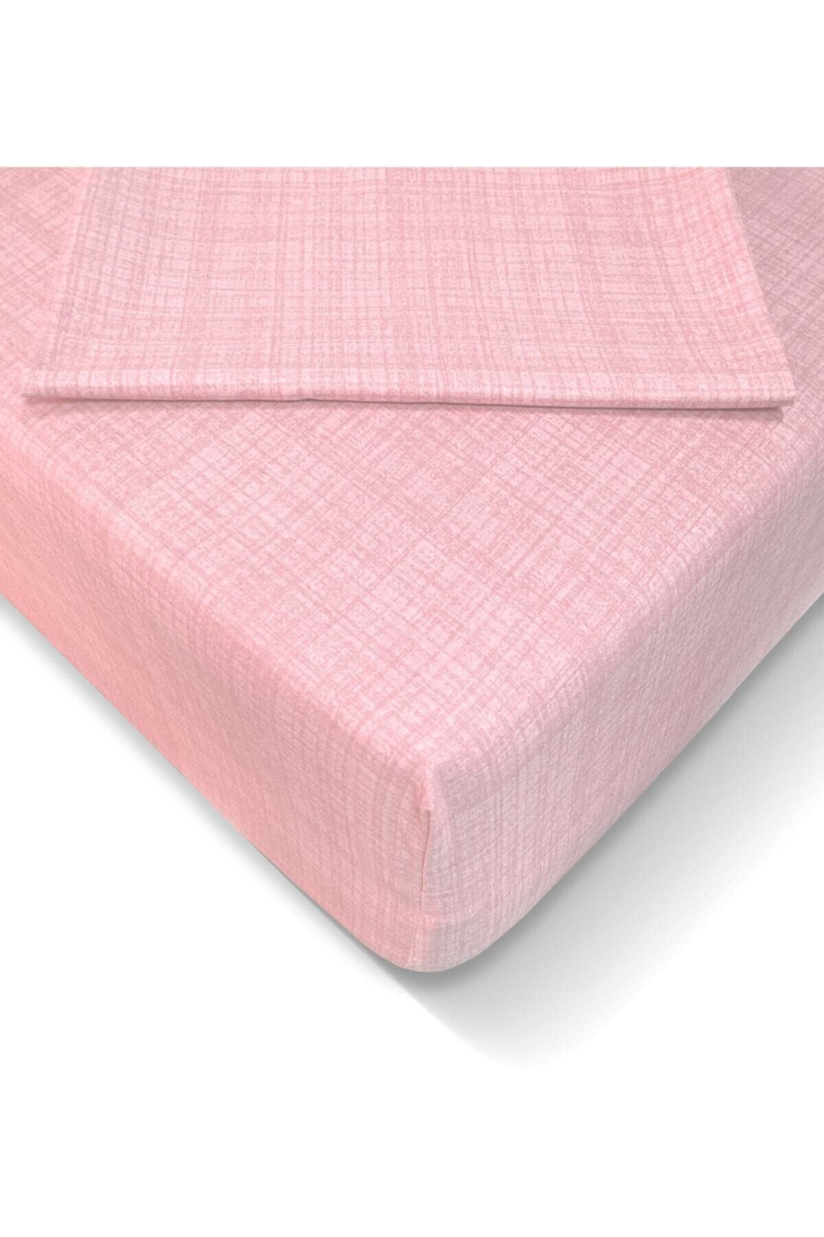 JUNG 100x200 Cm=tek Kişilik=pamuklu Ranforce Kumaş Düz Renk Fitted Penye Lastikli Çarşaf Takımı 100x200