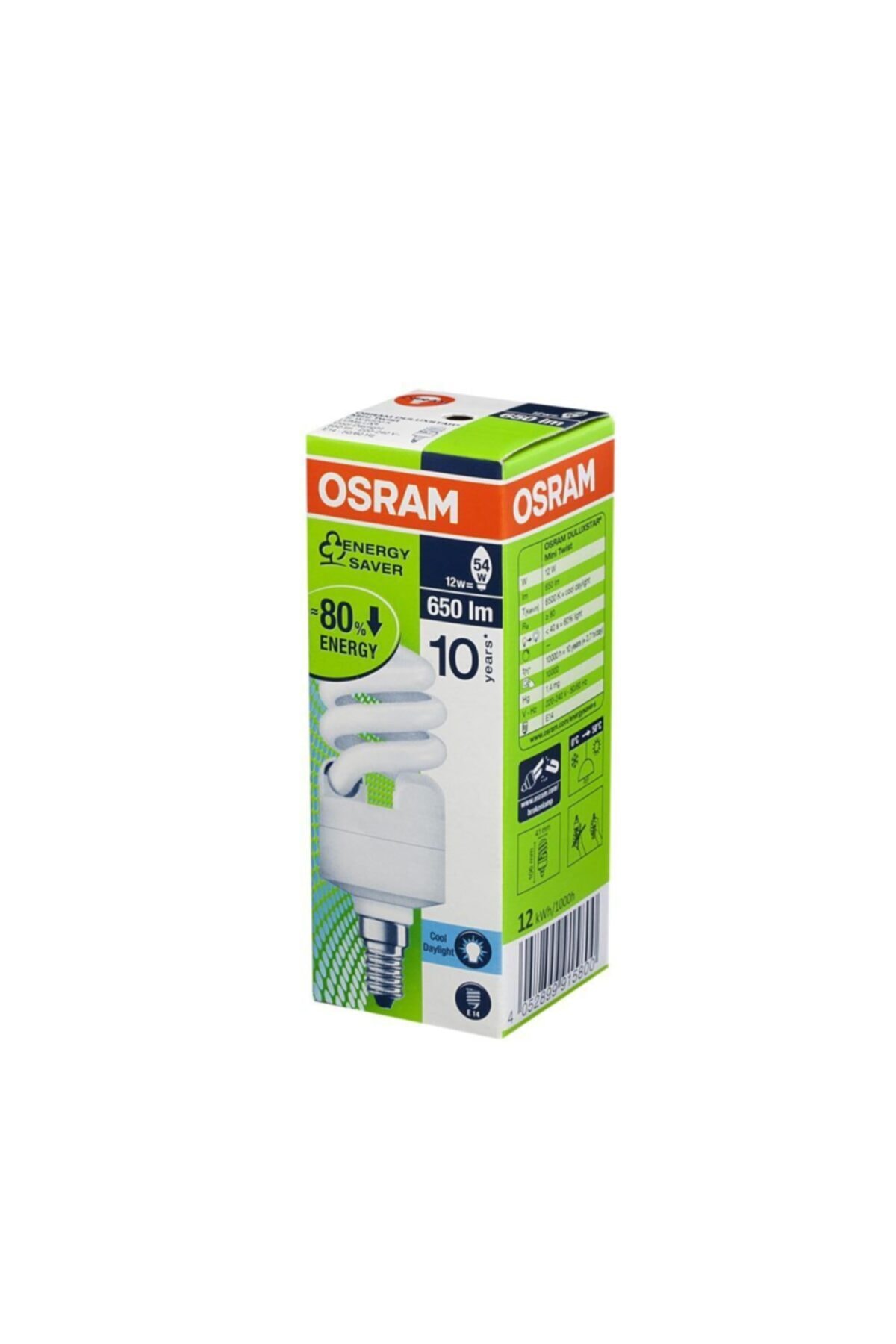 Osram Ledvance Osram 12 Watt E-14 Duy Beyaz Işık Tasarruflu Ampul 12w 10 Adet