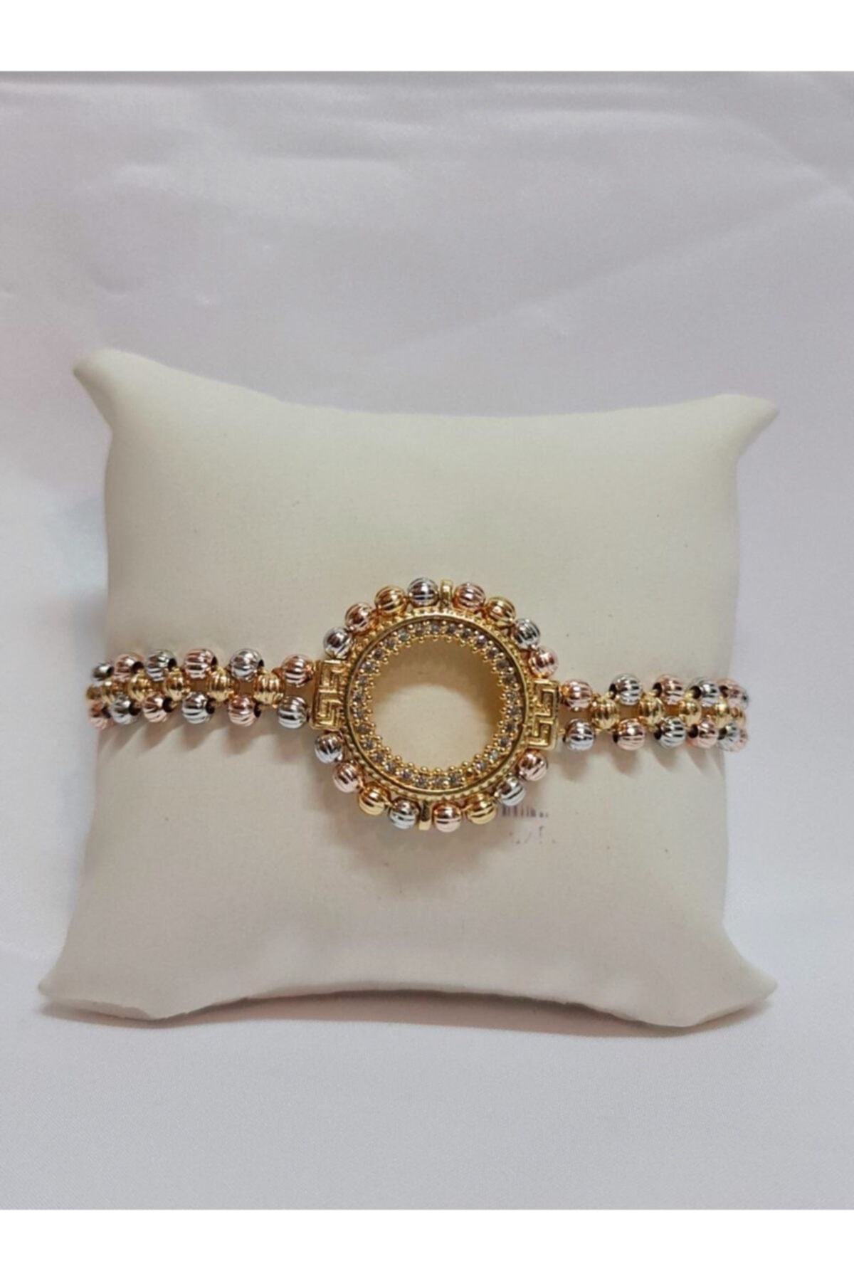 ADAGOLD 3 Renk Dorikalı Çeyrekli Bileklik