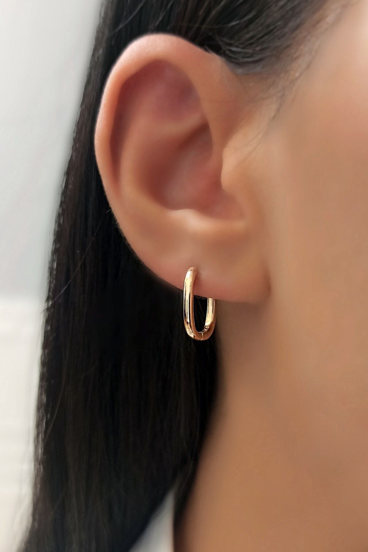 Çlk Accessories Özel Seri Bombeli Geometrik Küpe Trküpe34096 B33503