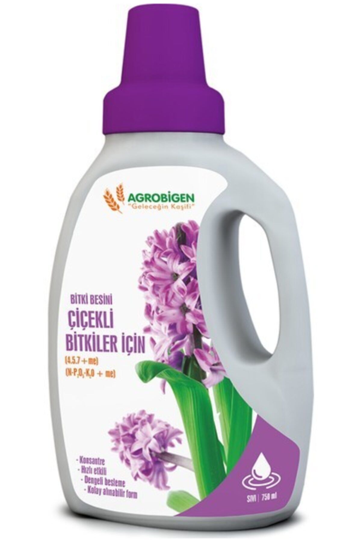 AGROBİGEN Çiçekli Bitkiler Için Sıvı Bitki Besini 750 Ml