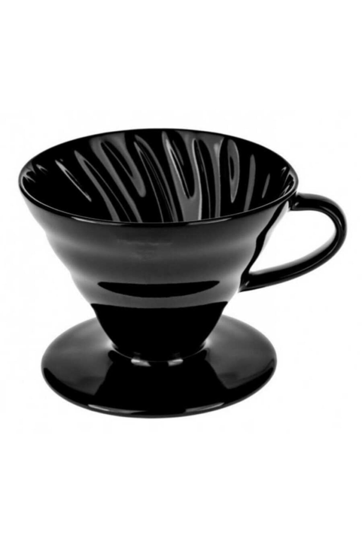 Atikgroup Seramik Kahve Demleme V60 Dripper 02 - Siyah