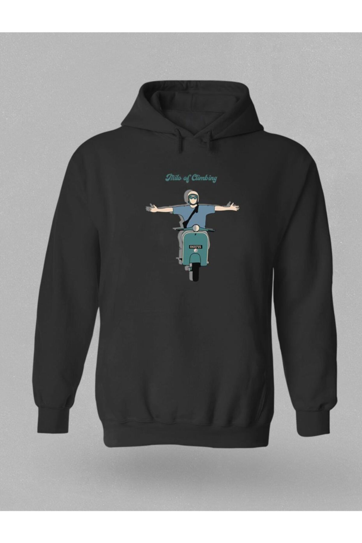 Milo Of Climbing Umea Kamp Temalı Baskılı Kapüşonlu Hoodie Sweatshirt
