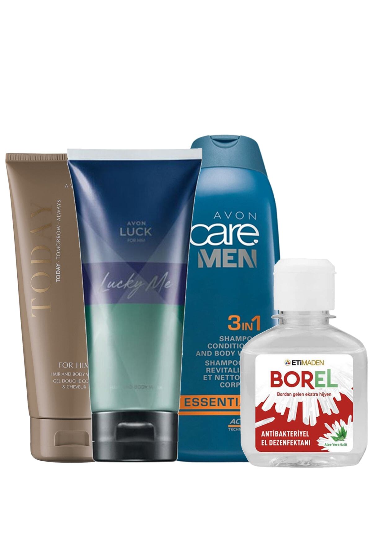 AVON Today, Lucky Me Saç Vücut Şampuanı Ve Essentials 3'ü Bir Arada Şampuan Paketi El Dezenfektanı H