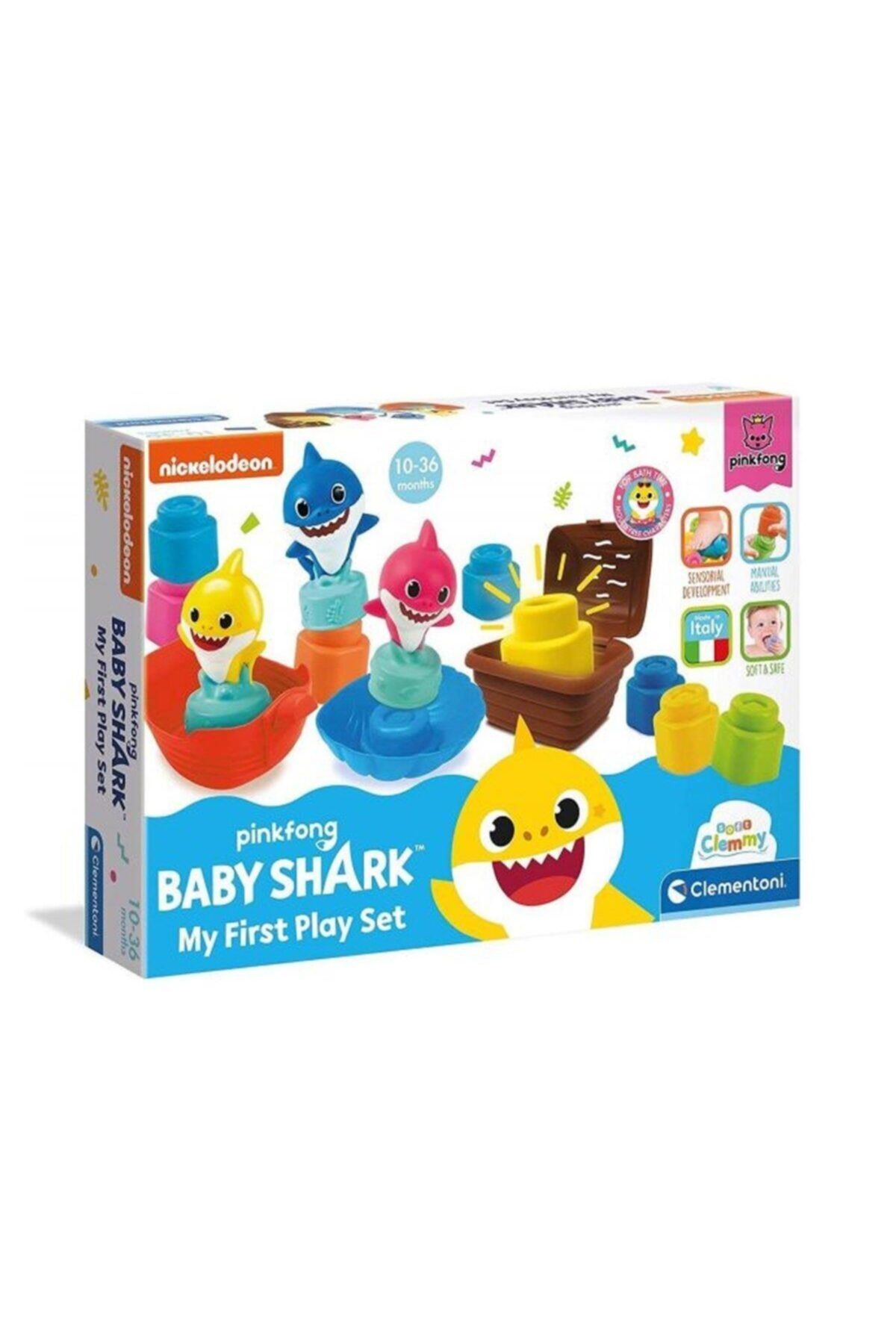CLEMENTONI 17426 Baby Shark - Yumuşak Blok İlk Oyun Setim